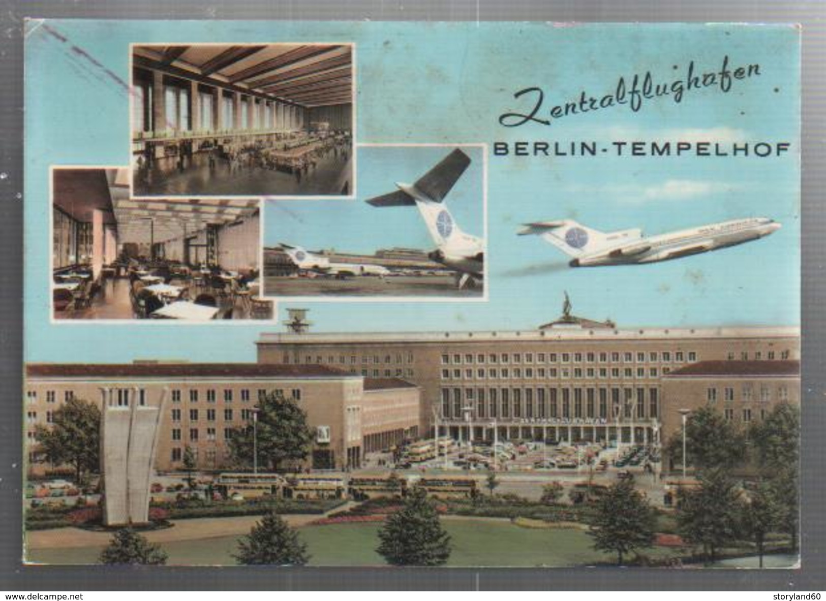 Cpm St002597 Aéroport De Berlin Tempelhof 4 Vues Sur Carte - Tempelhof