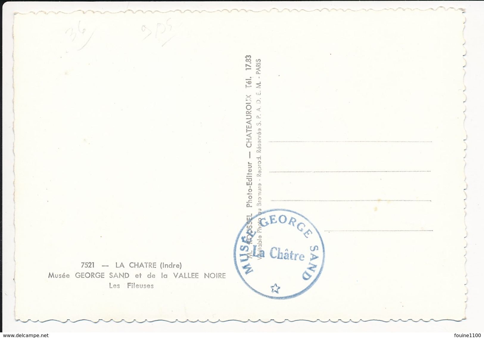 Carte ( Format 15 X 10 Cm ) De  La Chatre Musée George Sand Et De La Vallée Noire Les Fileuses  ( Recto Verso ) - La Chatre