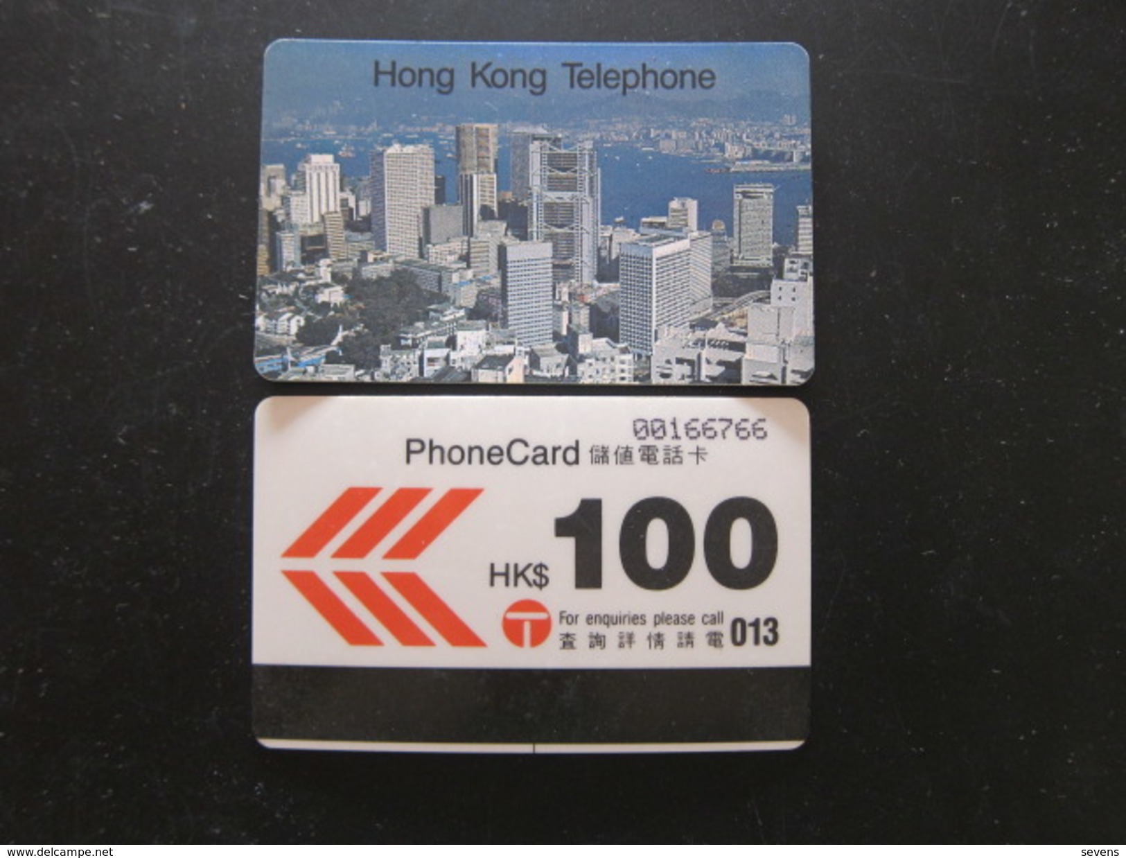 Autelca Phonecard,Hong Kong Skyline,100$ Facevalue From A Set Of Thee,used, Issued In 1989 - Hong Kong