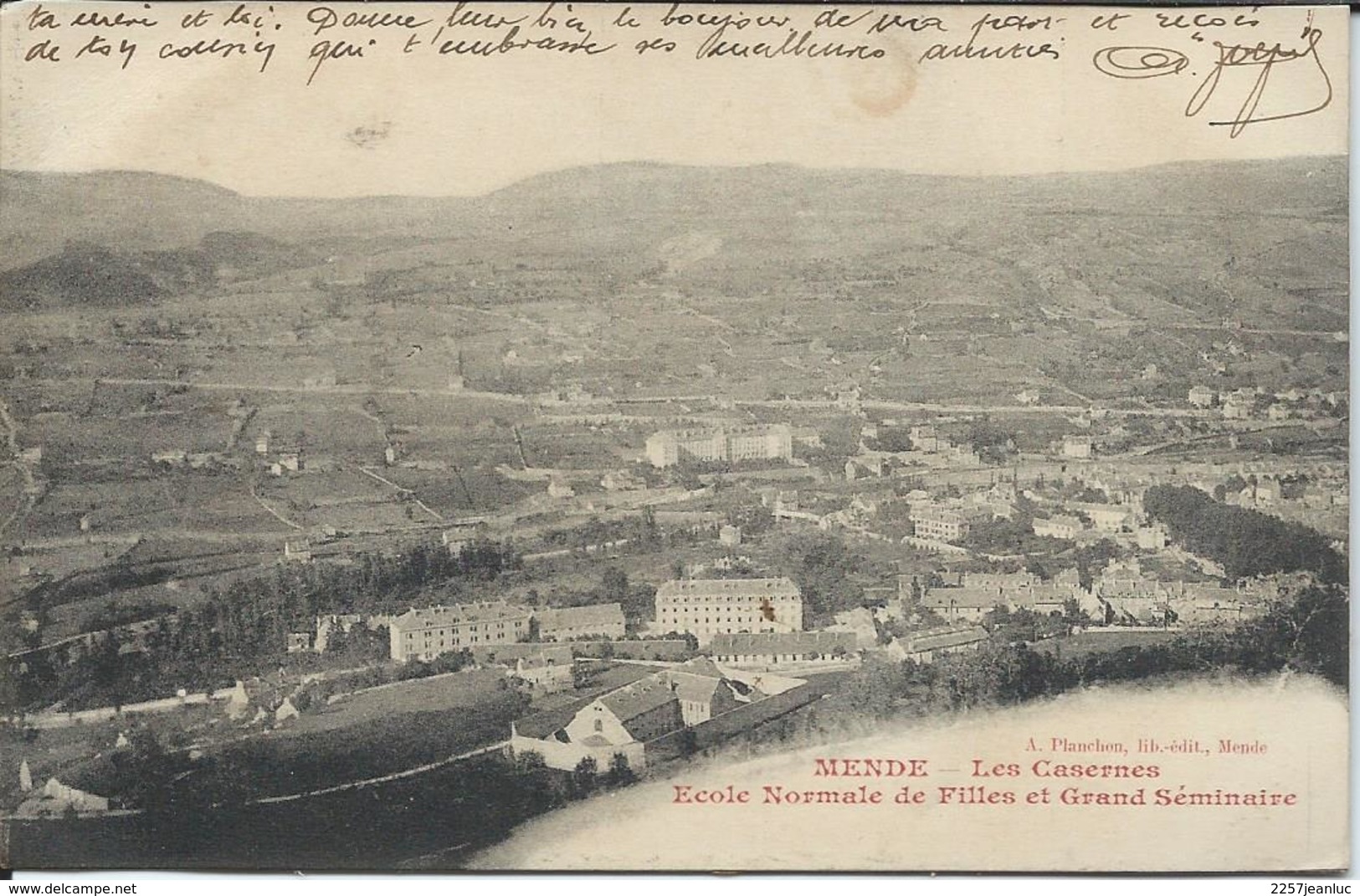 CP - 48 - Mende Les Casernes Ecole Normale De Filles Et Grand Séminaire - Mende