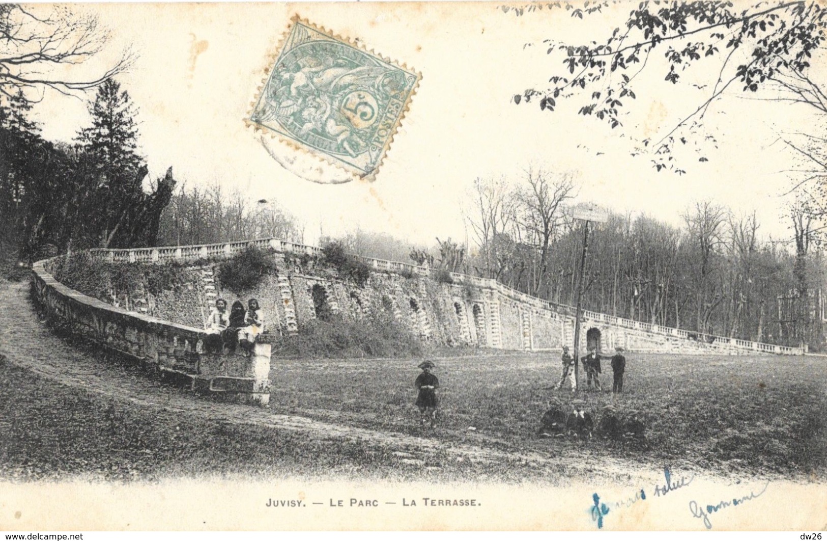 Juvisy-sur-Orge - Le Parc Du Château - La Terrasse - Phototypie A. Berger, Carte Précurseur - Juvisy-sur-Orge