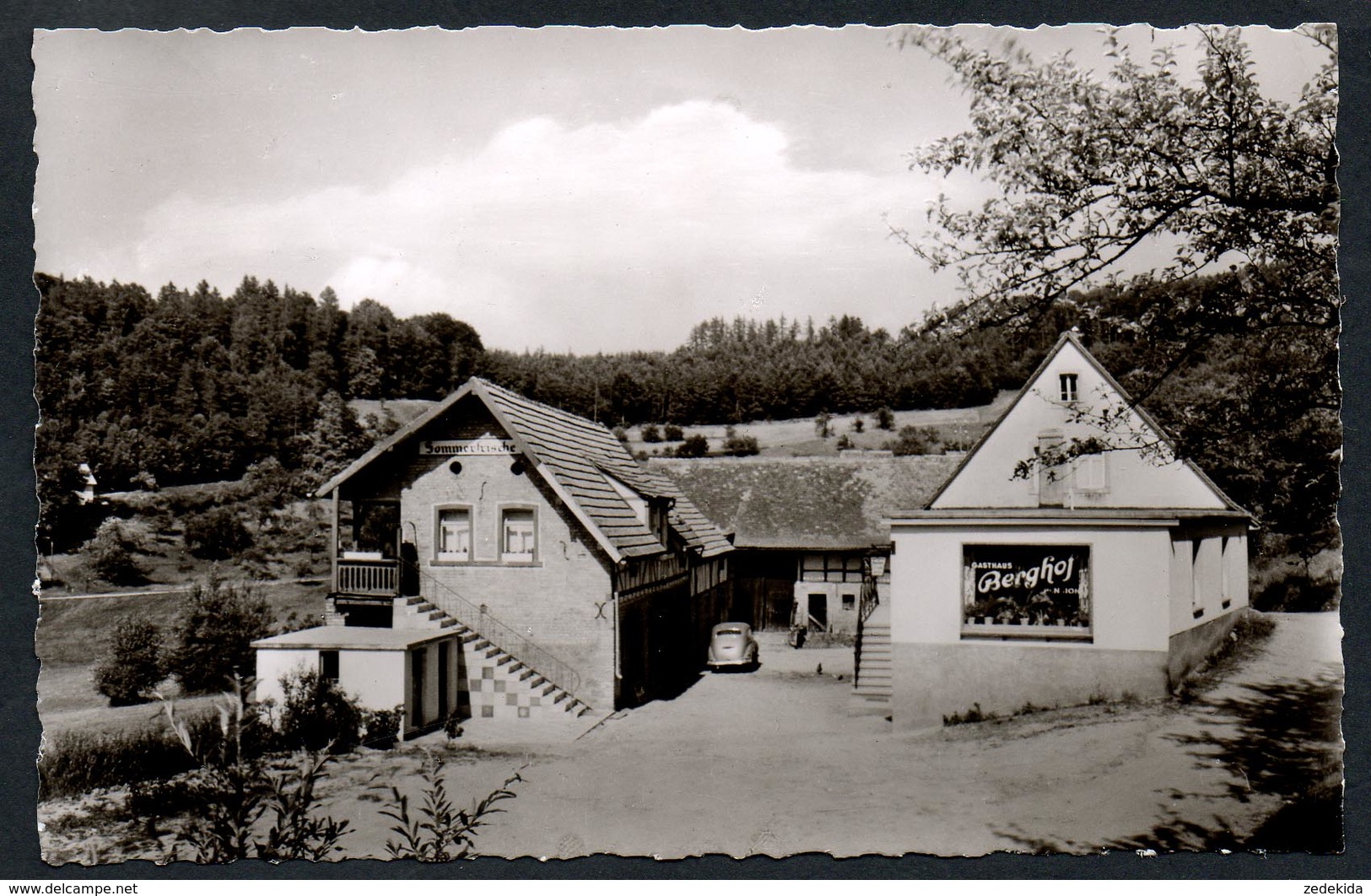 9383 - Alte Foto Ansichtskarte - Wildenstein Bei Aschaffenburg - Gasthazs Gaststätte Und Pension Berghof - Gel 1950 - Aschaffenburg