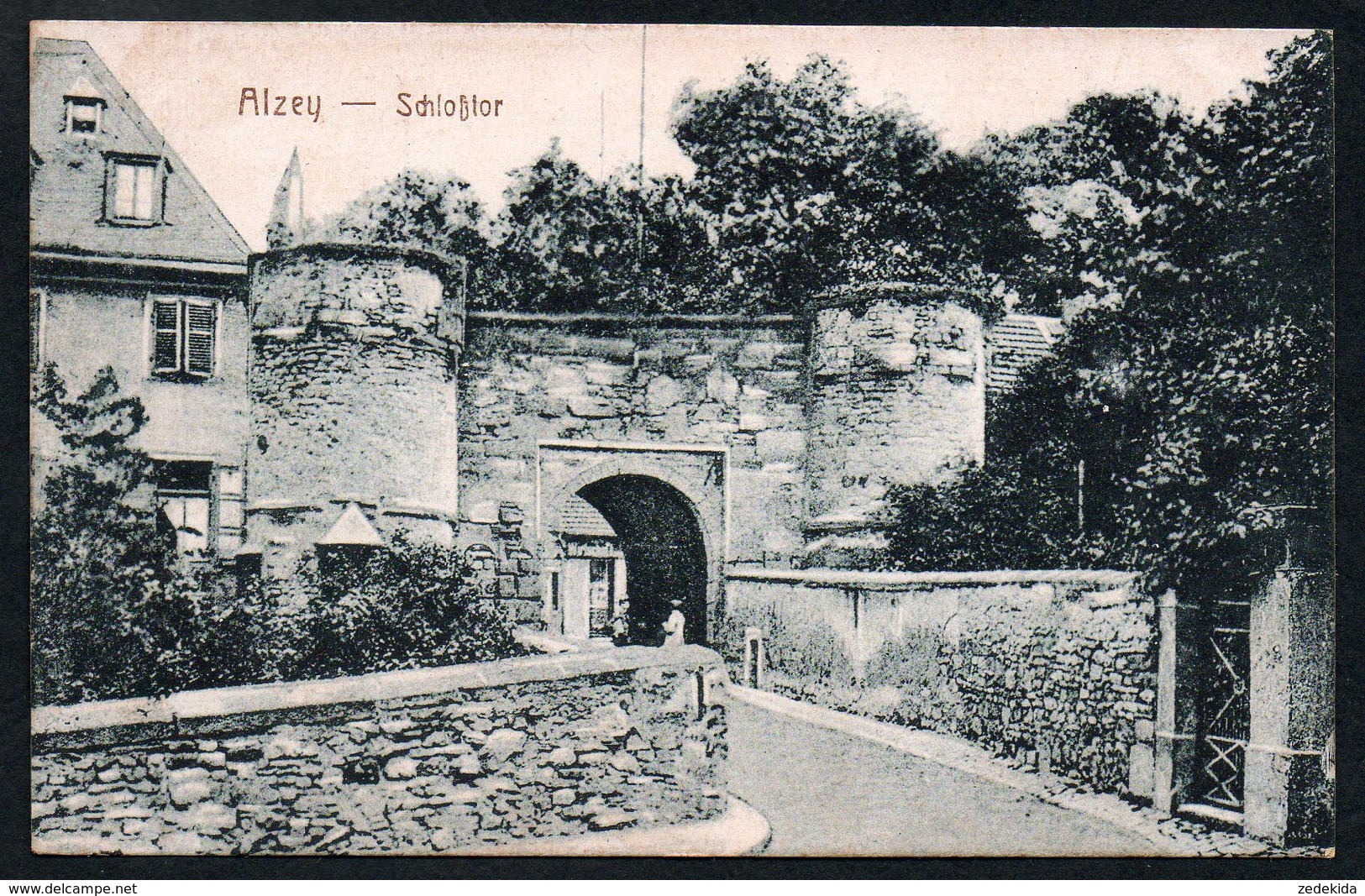 9392 - Alte Ansichtskarte - Alzey - Schloß - N. Gel - Alzey