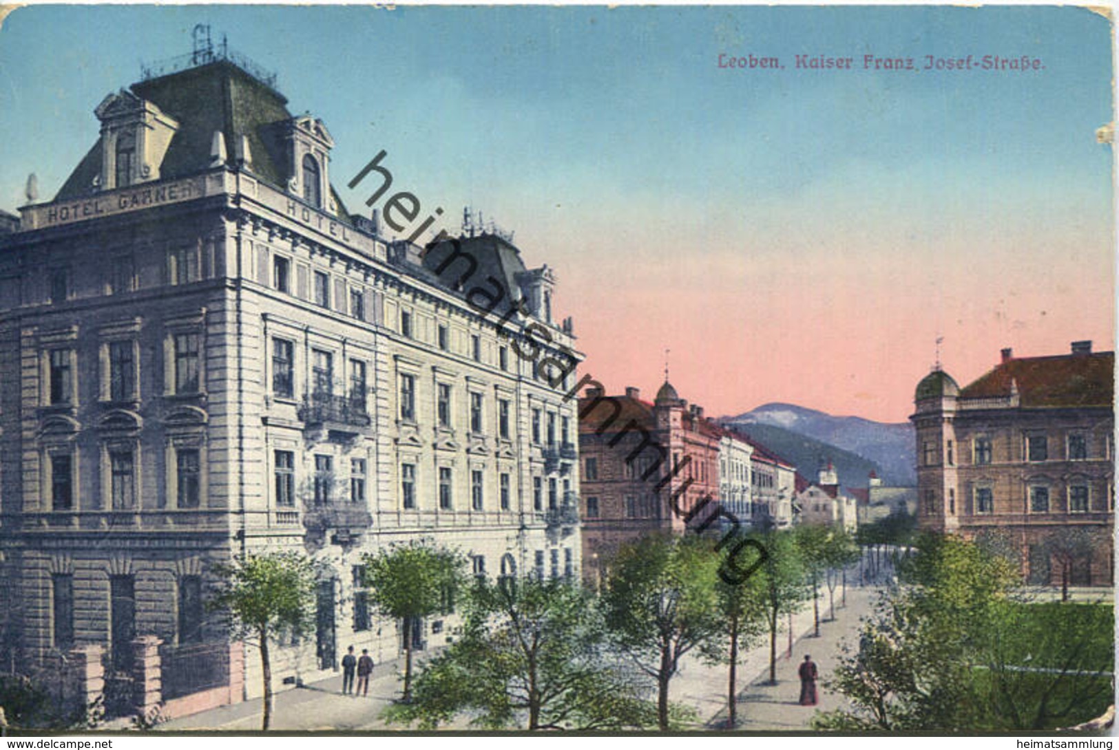 Leoben - Kaiser Franz Josef Strasse - Verlag Karl Krall Leoben 1915 - Gel. 1915 - Leoben