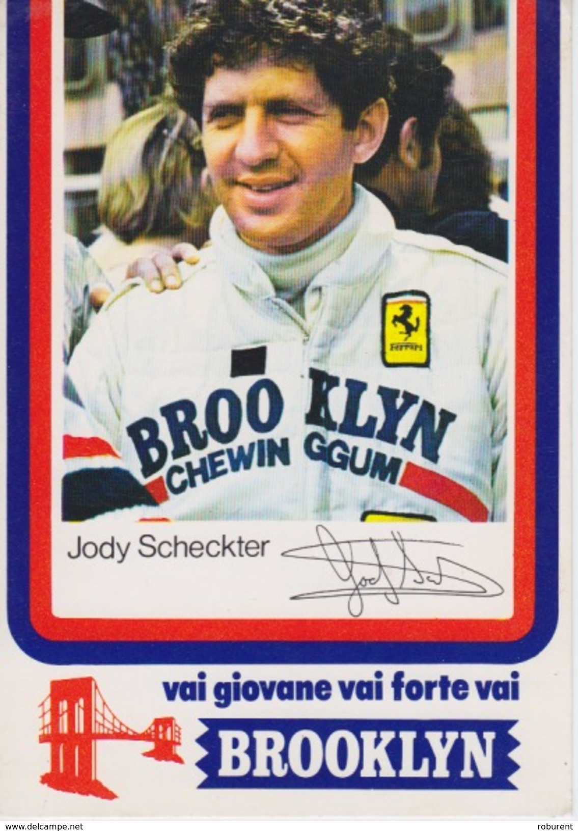 PUBBLICITA' - AUTOMOBILISMO - JODY SCHECKTER - VAI GIOVANE VAI FORTE VAI BROOKLYN - Altri & Non Classificati