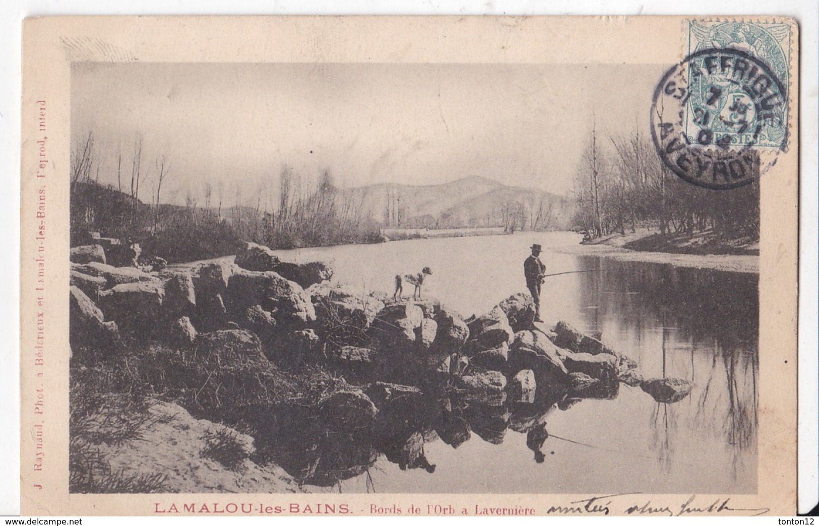 CArte Postale Lamalou Les Bains Bords Del'orbs A Laverniéere - Lamalou Les Bains