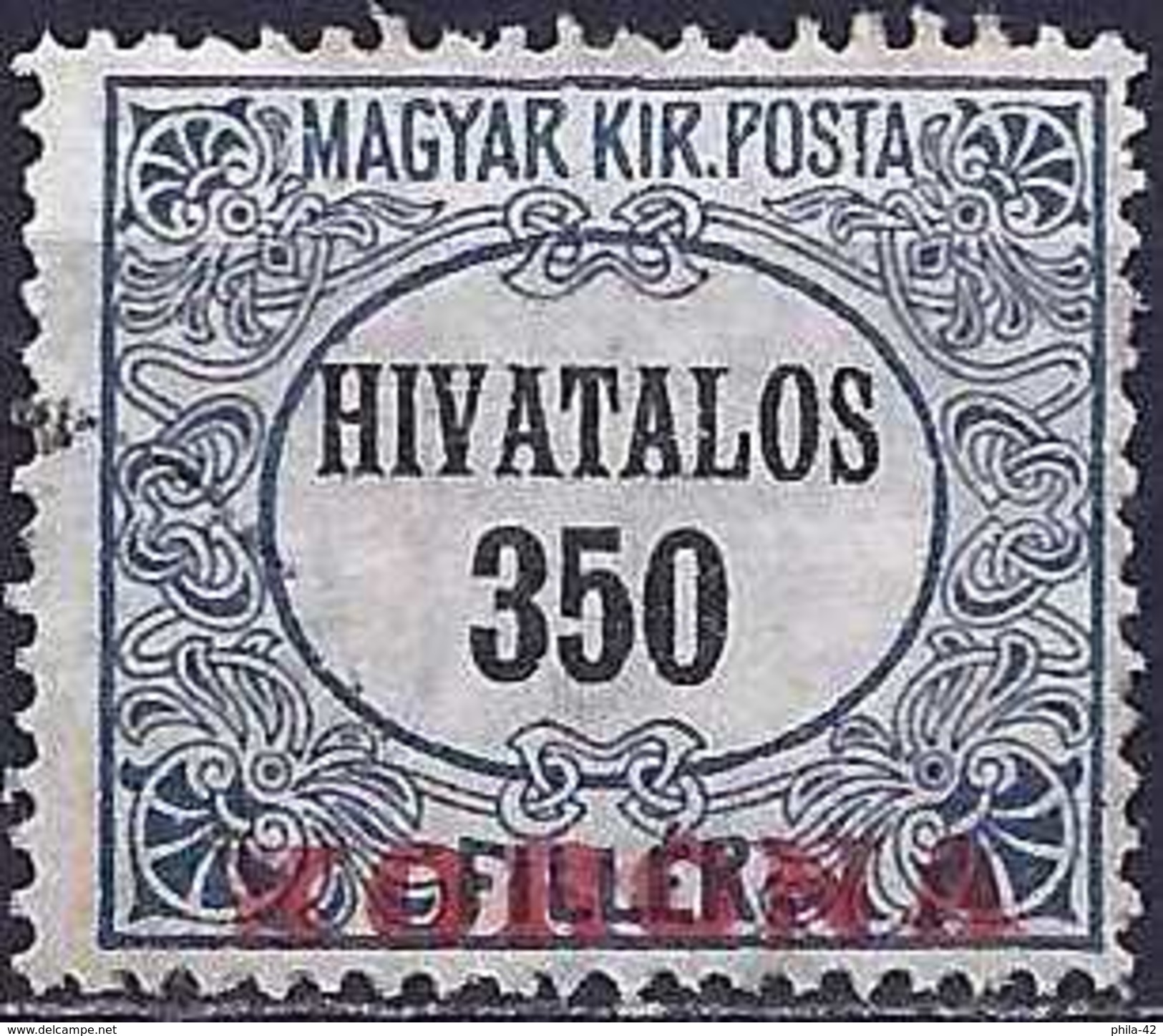 Hungary 1923 - Official ( Mi D20 - YT S30 ) - Officials
