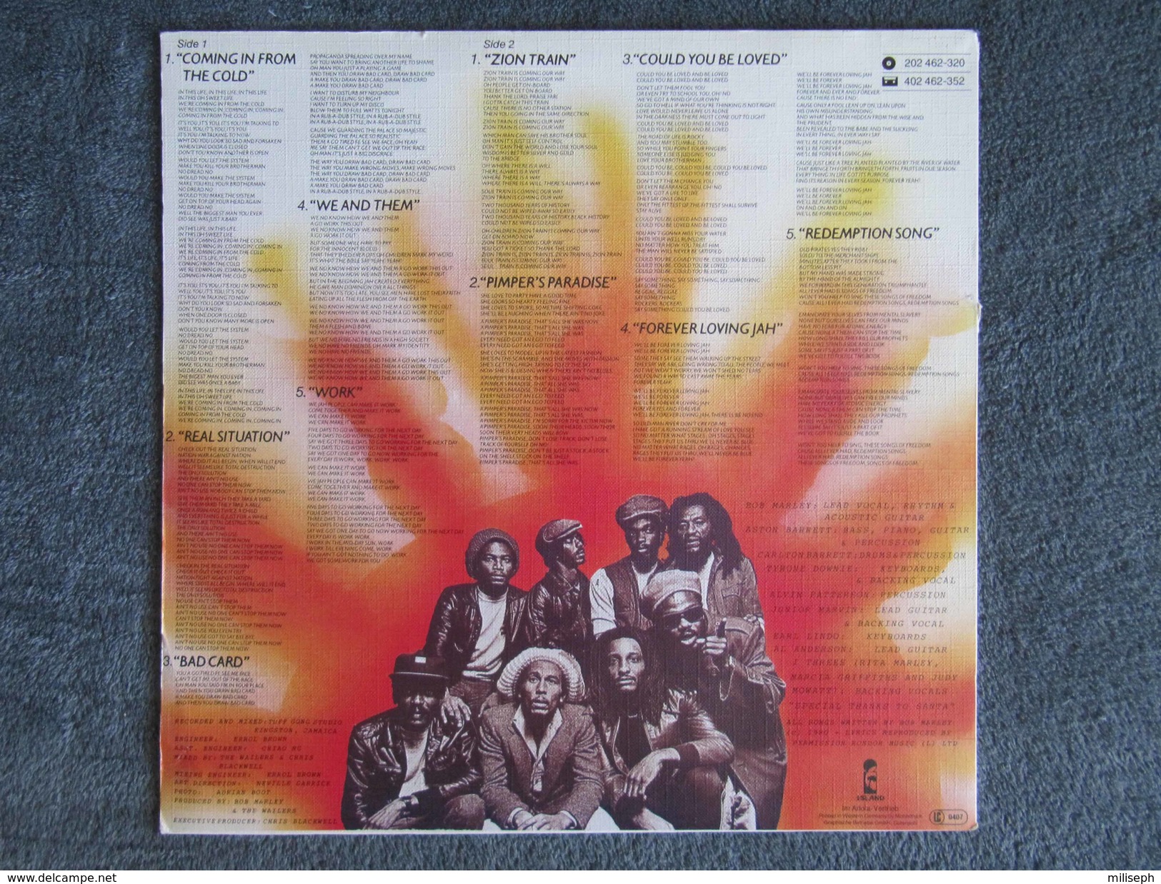 Disque 33 T - BOB  MARLEY & The WAILERS - UPRISING - 1980 -     (4295) - Reggae