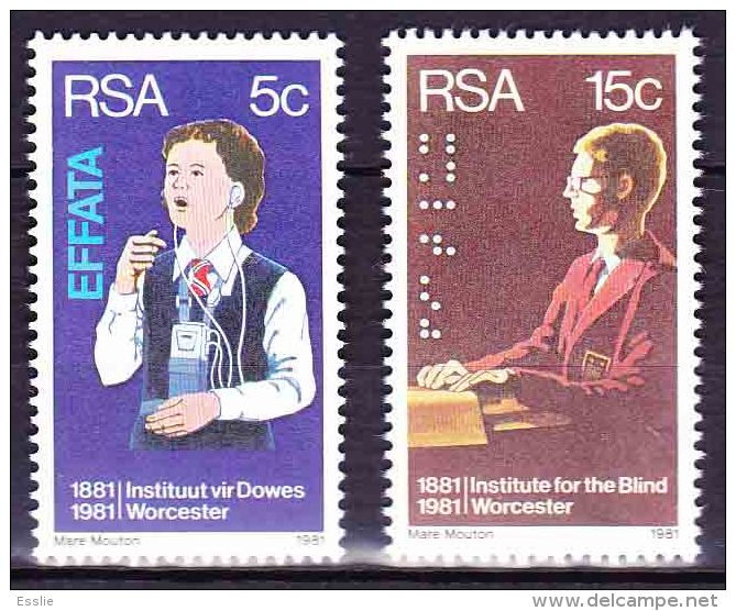 South Africa - 1981 - Institute For The Deaf, Institute For The Blind, Disability - Complete Set - Handicaps