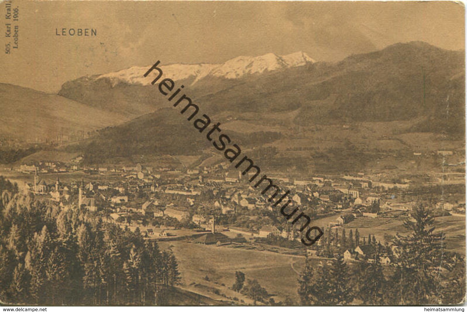 Leoben - Verlag Karl Krall Leoben 1906 - Gel. 1907 - Leoben