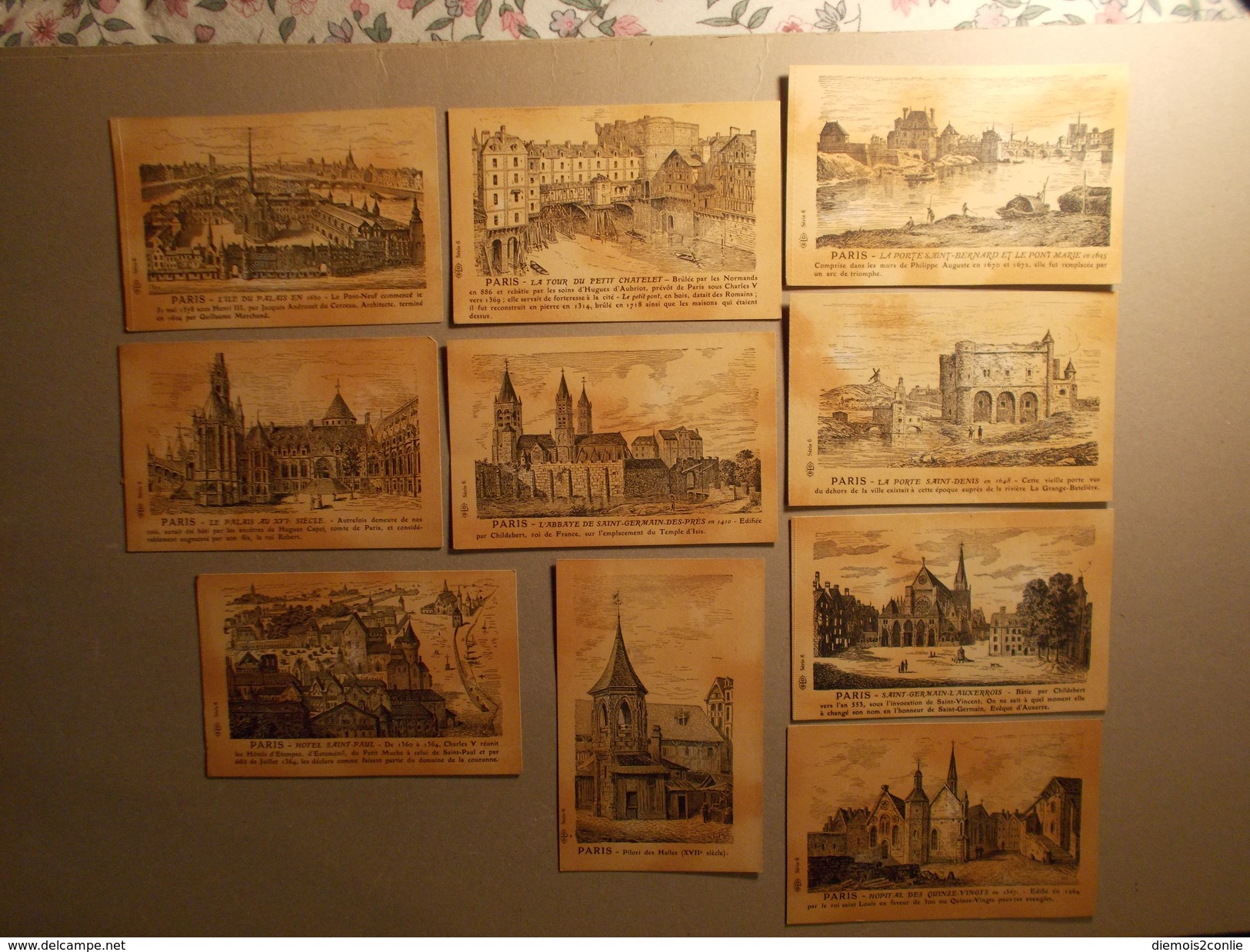 Lot Intéressant De 10 Cartes Postales - CPA - Vues De L'Ancien PARIS - (183/130) - Sets And Collections