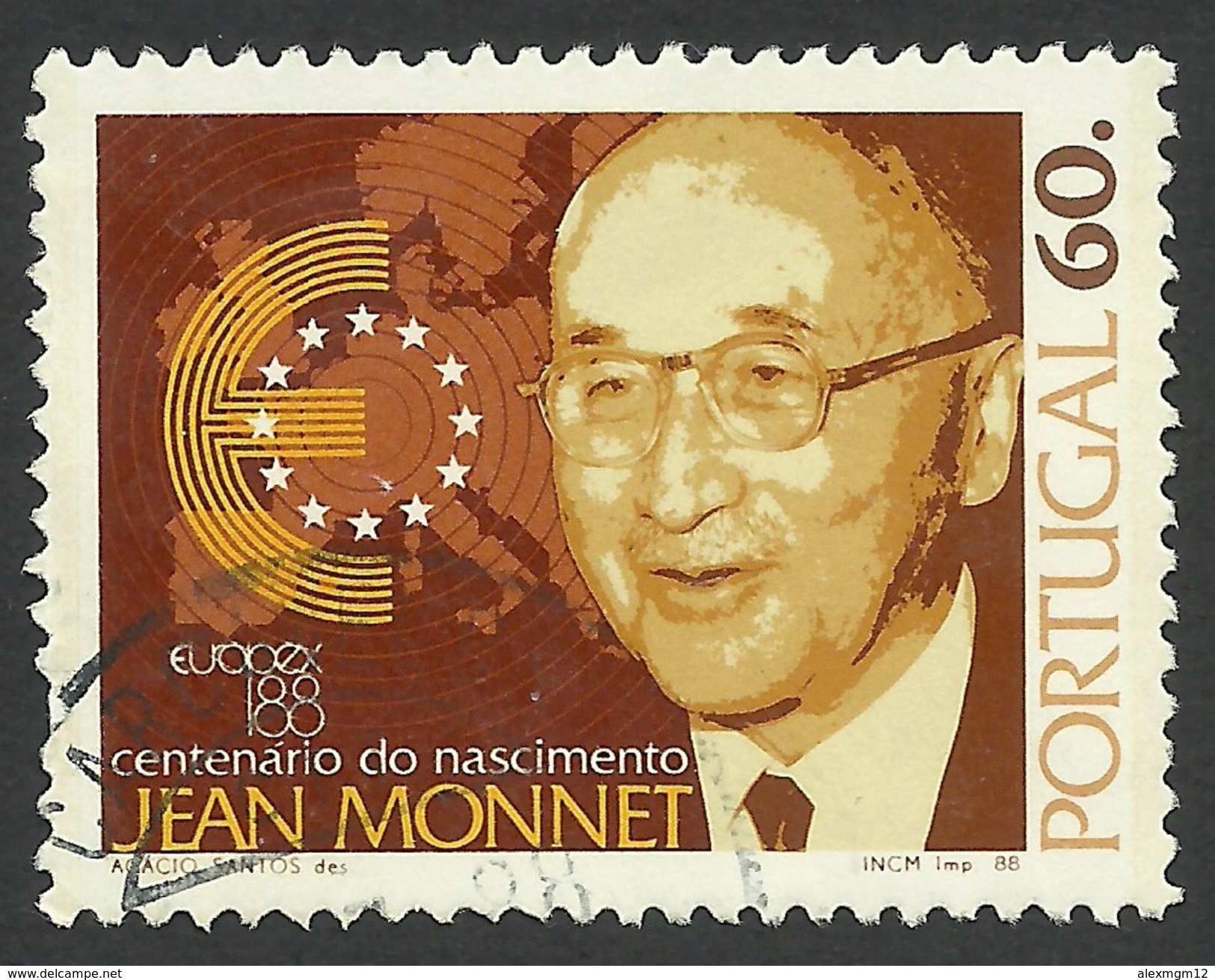 Portugal, 60 E. 1988, Sc # 1736, Used - Oblitérés