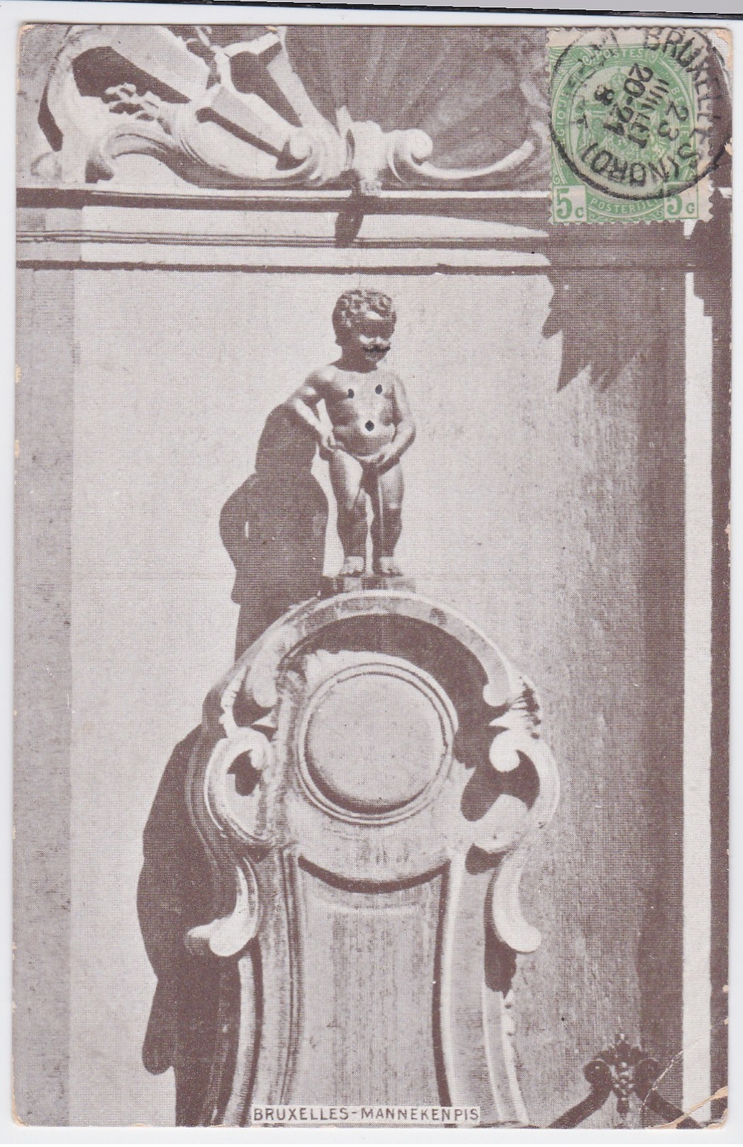 Bruxelles Cpa  Manneken-Pis Anno 1908 - Monumenten, Gebouwen