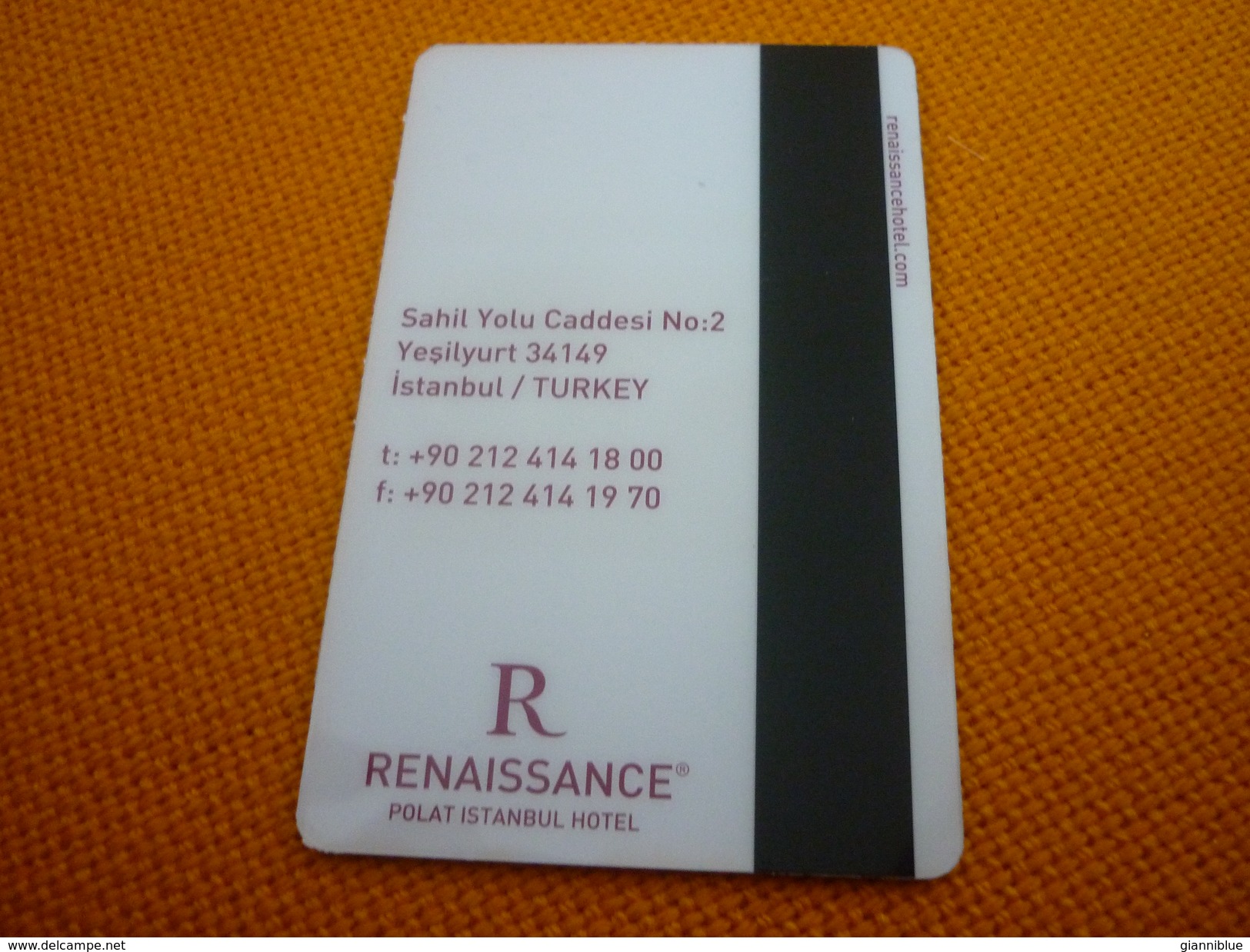 Turkey Limited Edition Istanbul Renaissance Polat Hotel Room Key Card (basketball/FIBA World Championship 2010) - Sport