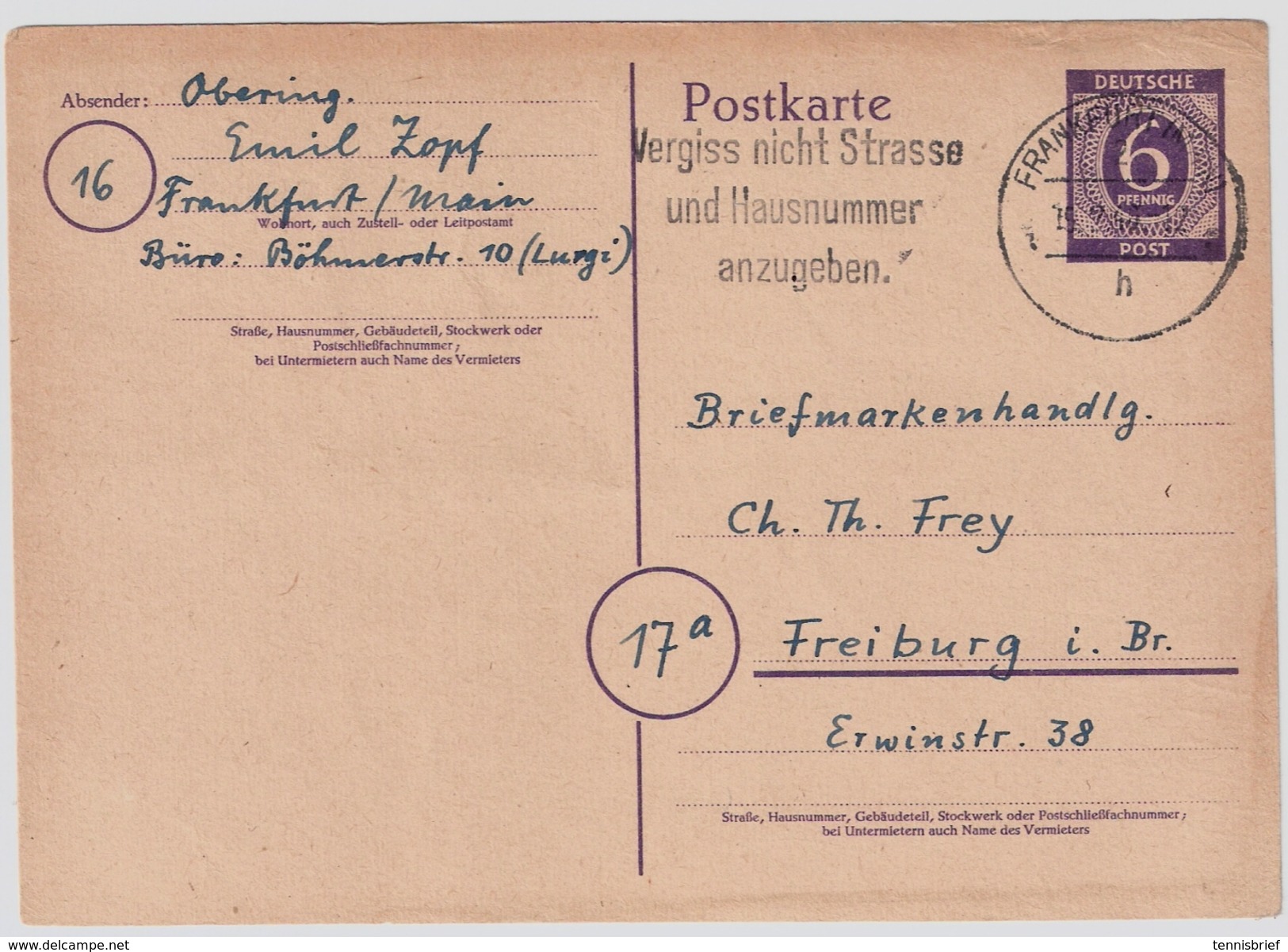 1946, GA, Februar-Verwendung! Bedarf !! Mi. 100,-++  #6914 - Interi Postali