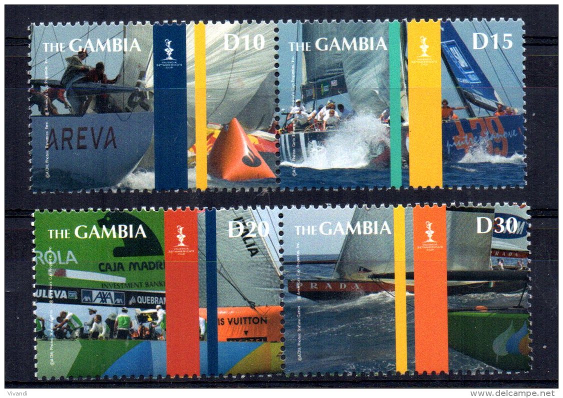 Gambia - 2007 - 32nd Americas Cup Yachting Championships - MNH - Gambia (1965-...)