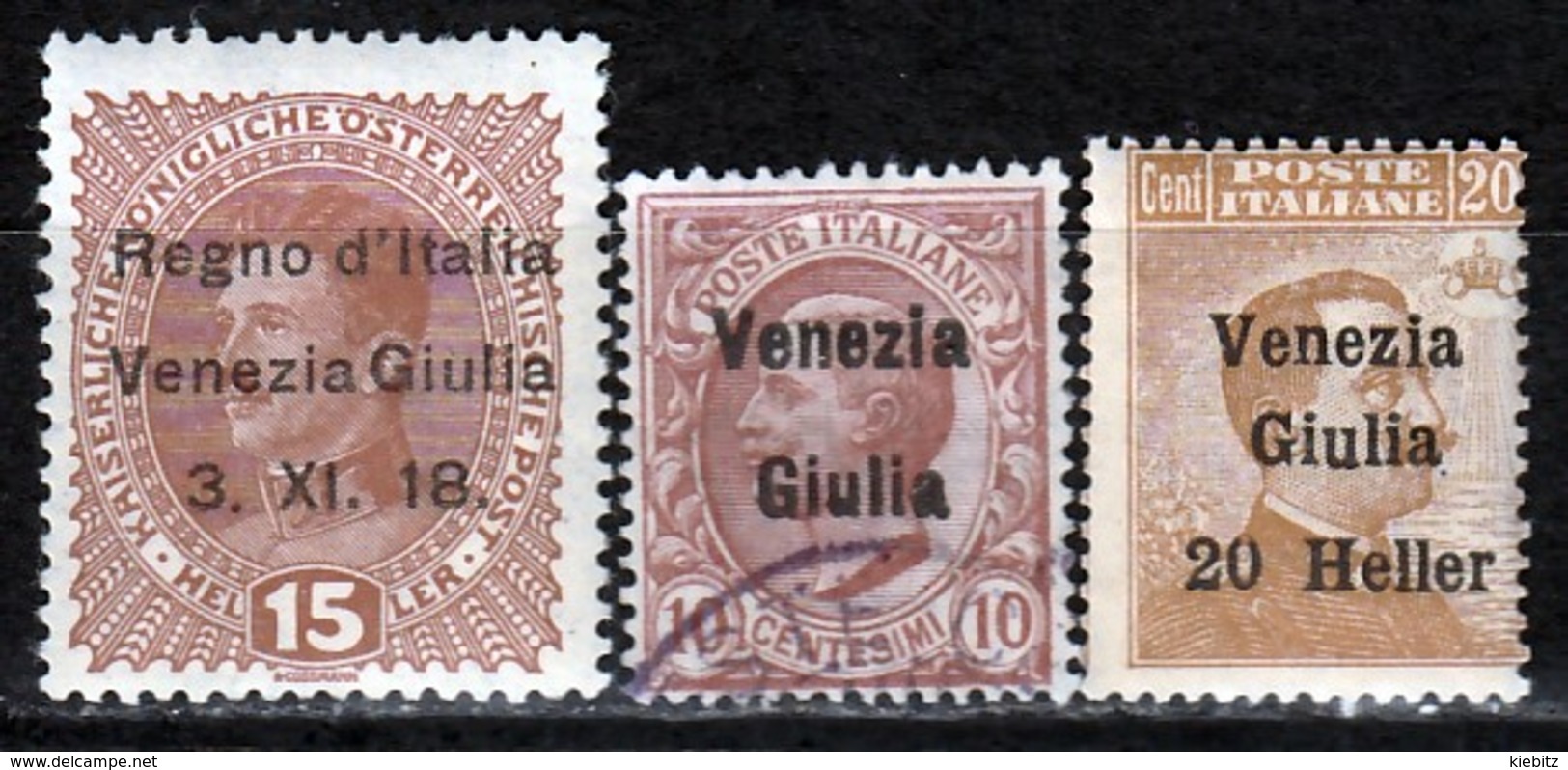 ITALIEN Besetzung  1918 -  MiNr: 1-31 Lot 3x  * / MH + Used - Venezia Giulia