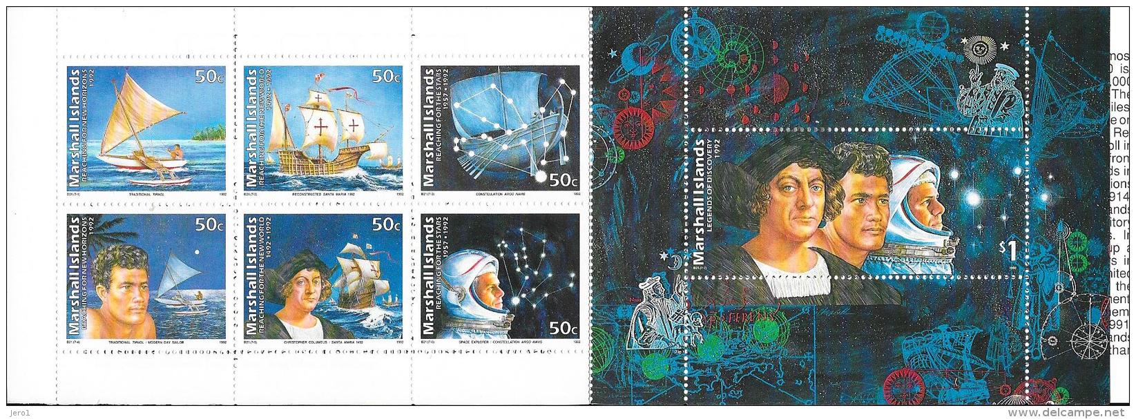 Marshall  Islands 1992   Legends Of Discovery Mi Nr 419/125  (**) - Marshall