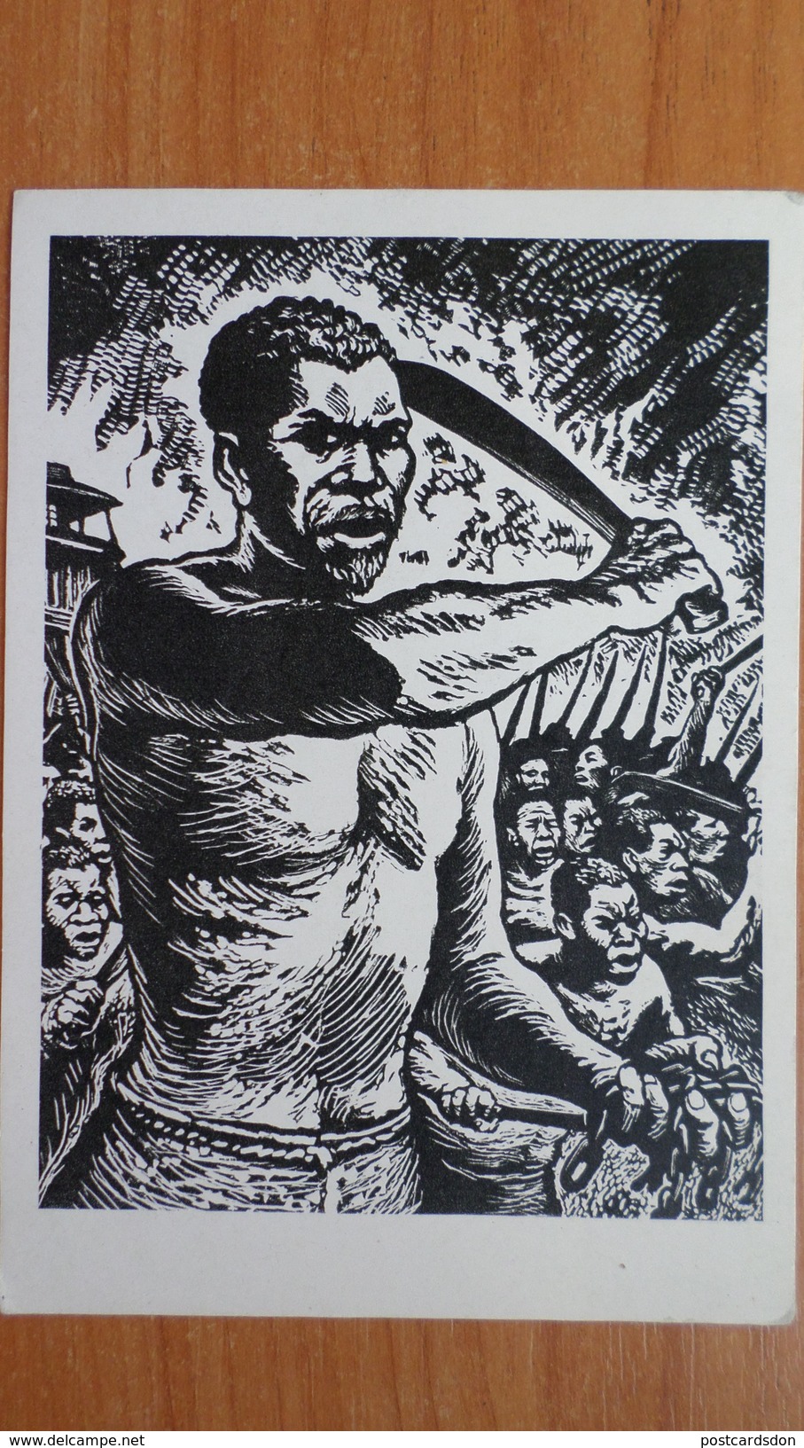 "Slave Rebellion" By Beltran  - Old Soviet Postcard  - PAINTERS AGAINST COLONIALISM Serie 1962 Negro - Sátiras