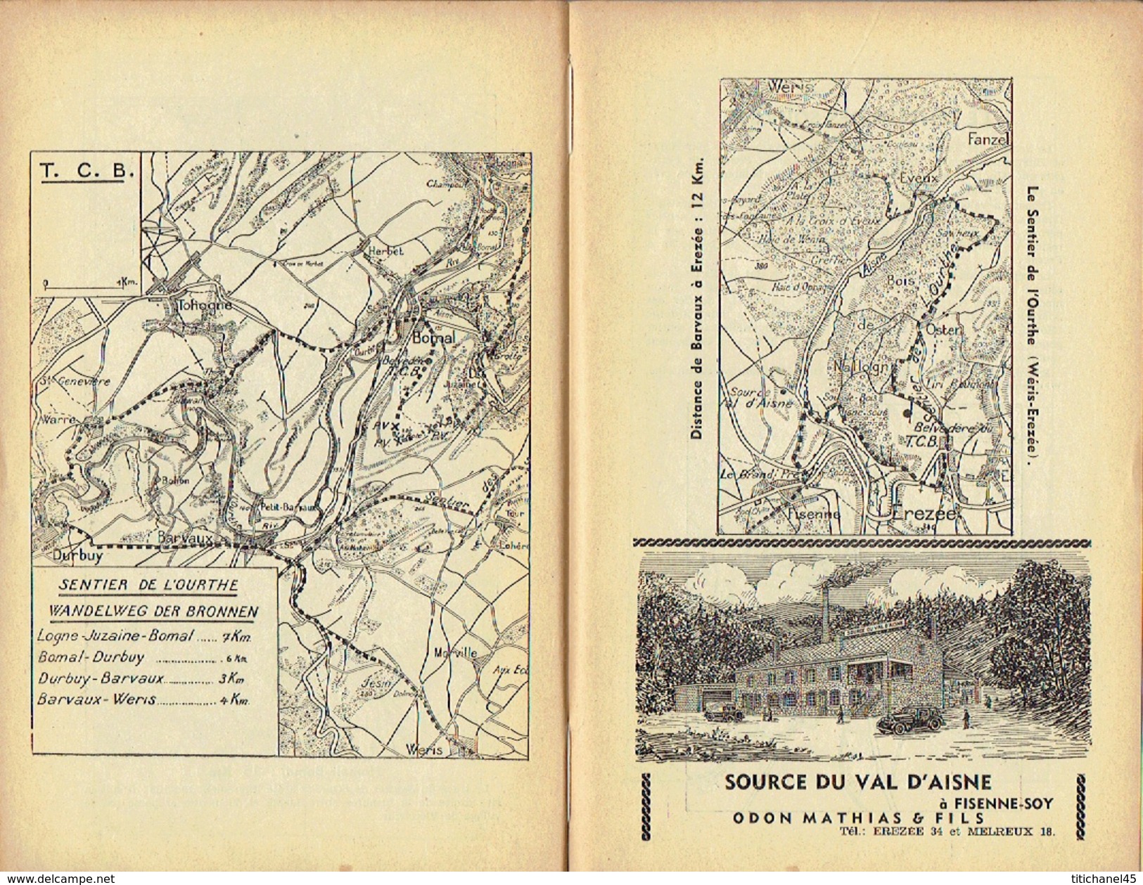 GUIDE COSYN vers 1920 - DURBUY par Maurice COSYN