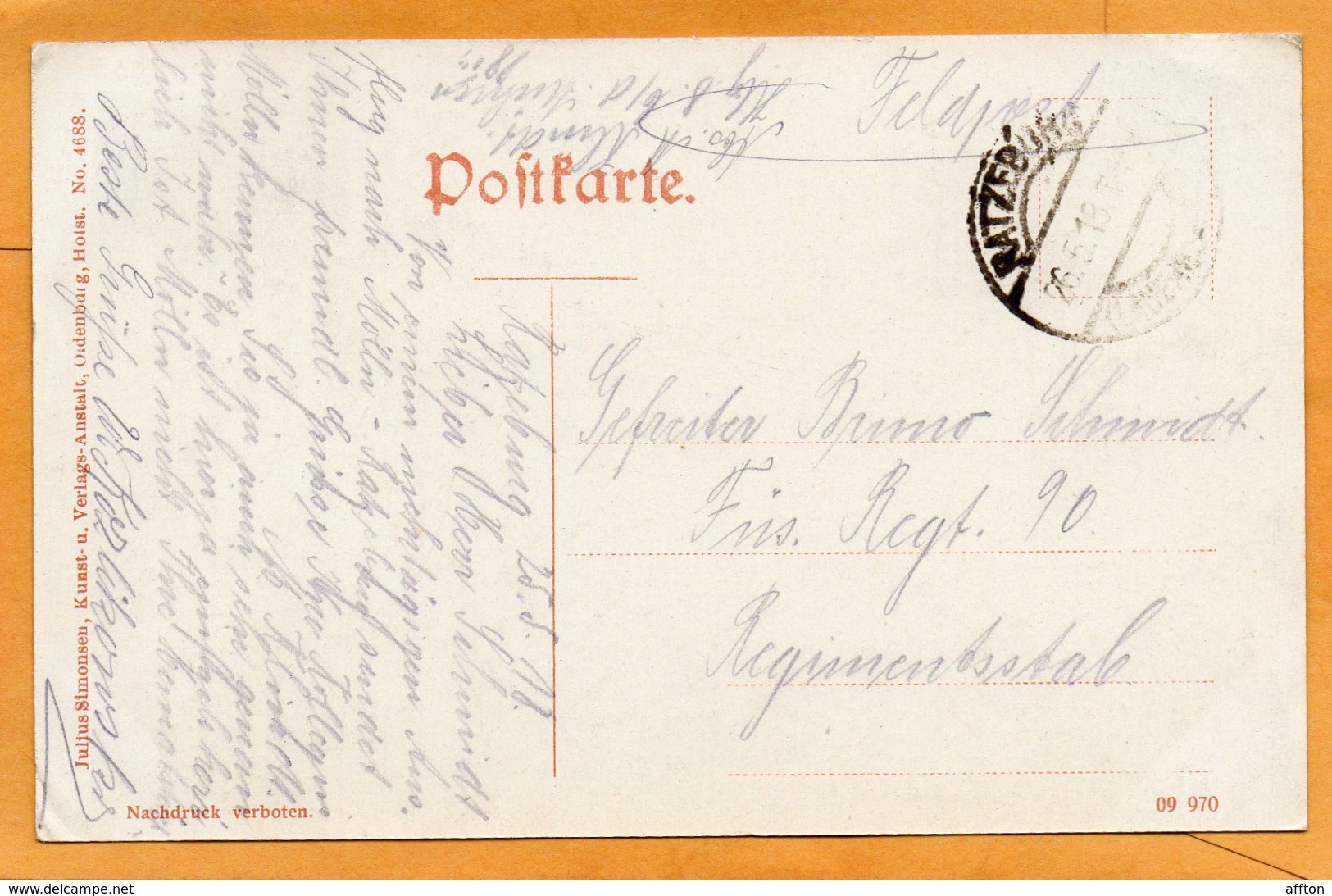 Ratzeburg Hotel Waldesruh 1918 Postcard - Ratzeburg