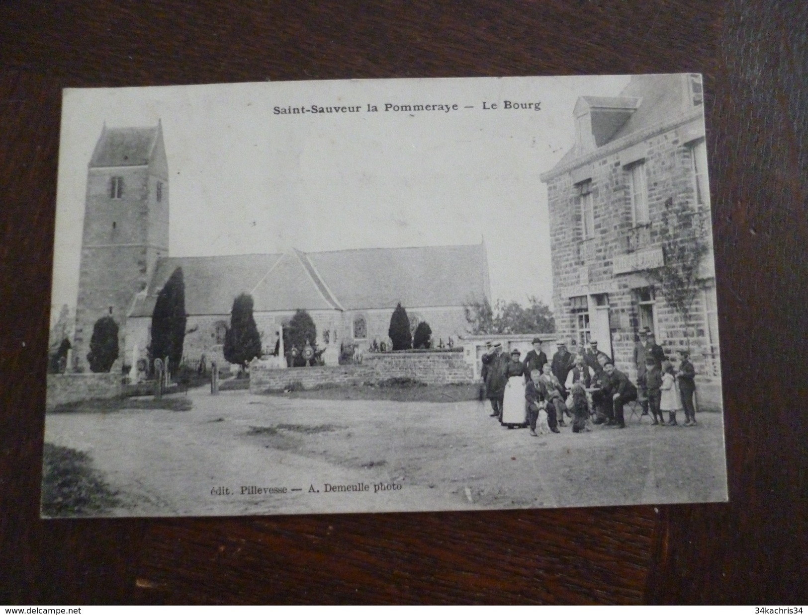 CPA 50 Manche Saint Sauveur La Pommeraye Le Bourg - Autres & Non Classés