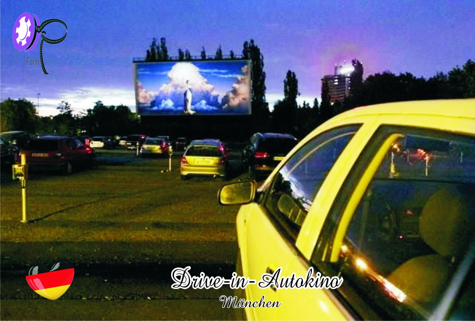 Carte Postale, Salle De Spectacles, Movie Theatre In Germany, München, Drive-in-Autokino - Autres & Non Classés