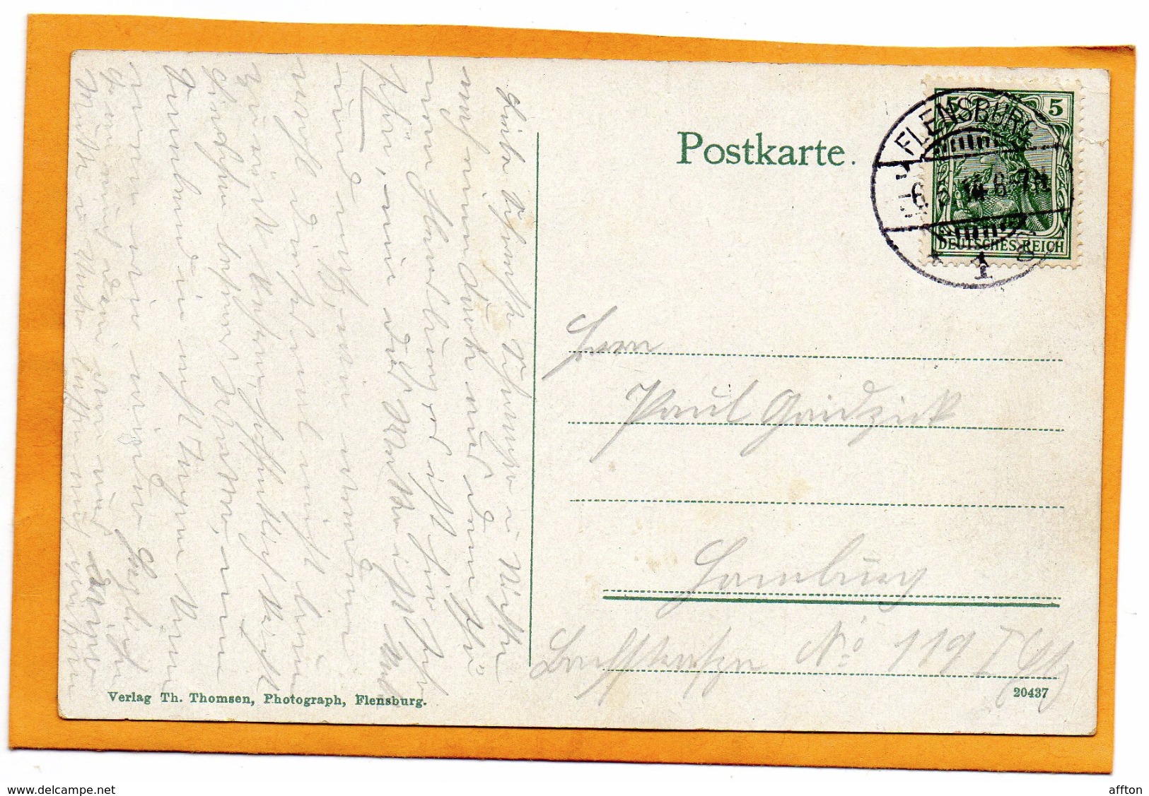 Glucksburg 1914 Postcard - Gluecksburg