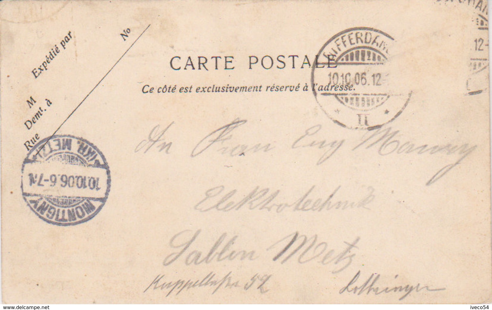 1906  Athus  - " Route De Pétange  - Café " - Aubange