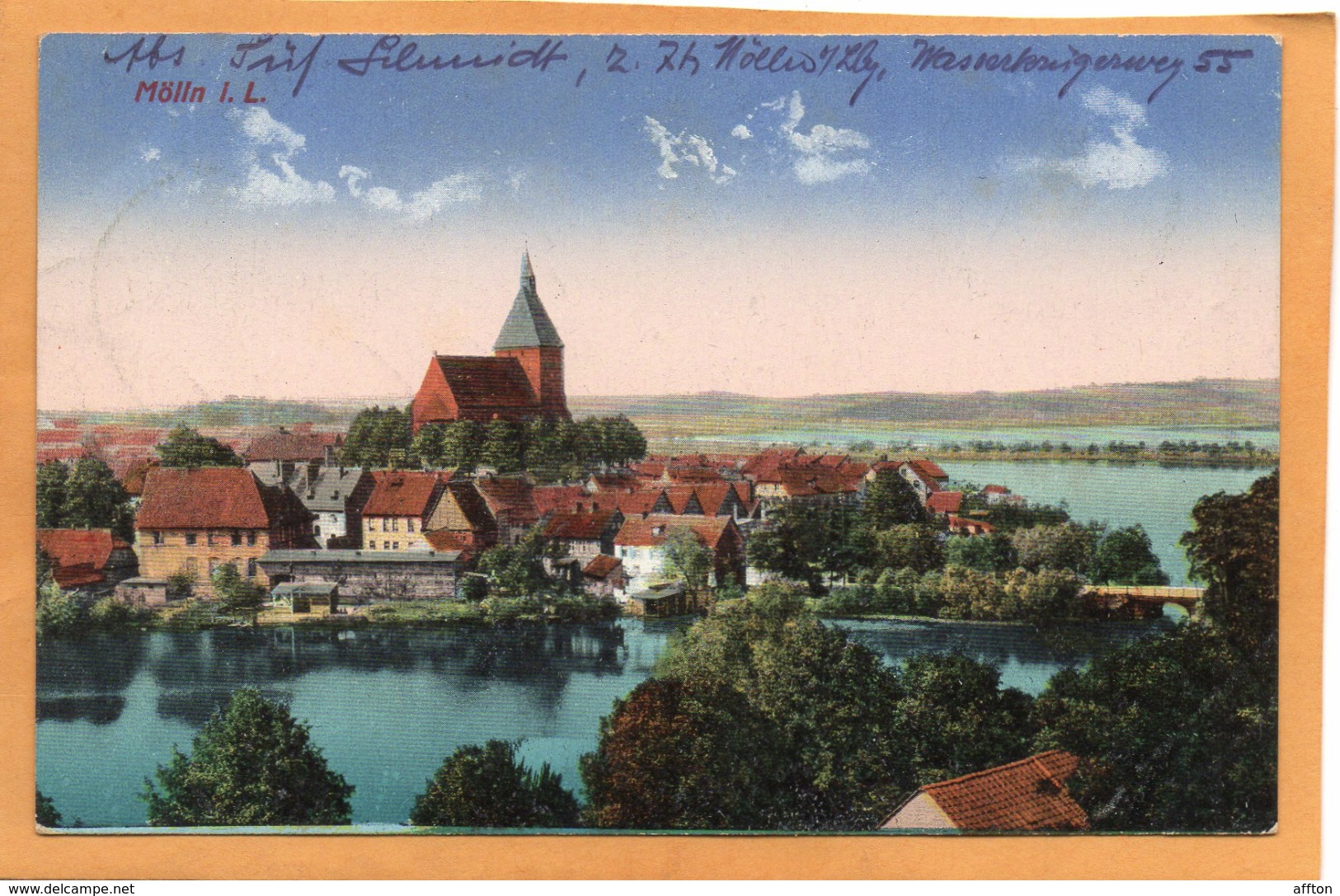 Molln Moelln I Lauenburg 1917 Postcard - Mölln