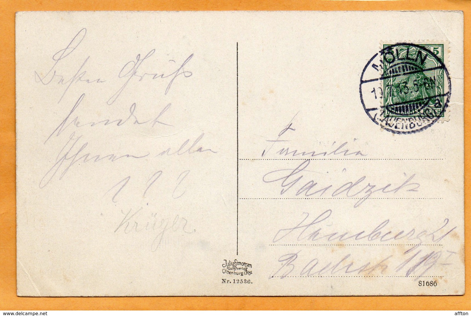 Molln Moelln I Lauenburg 1913 Postcard - Mölln