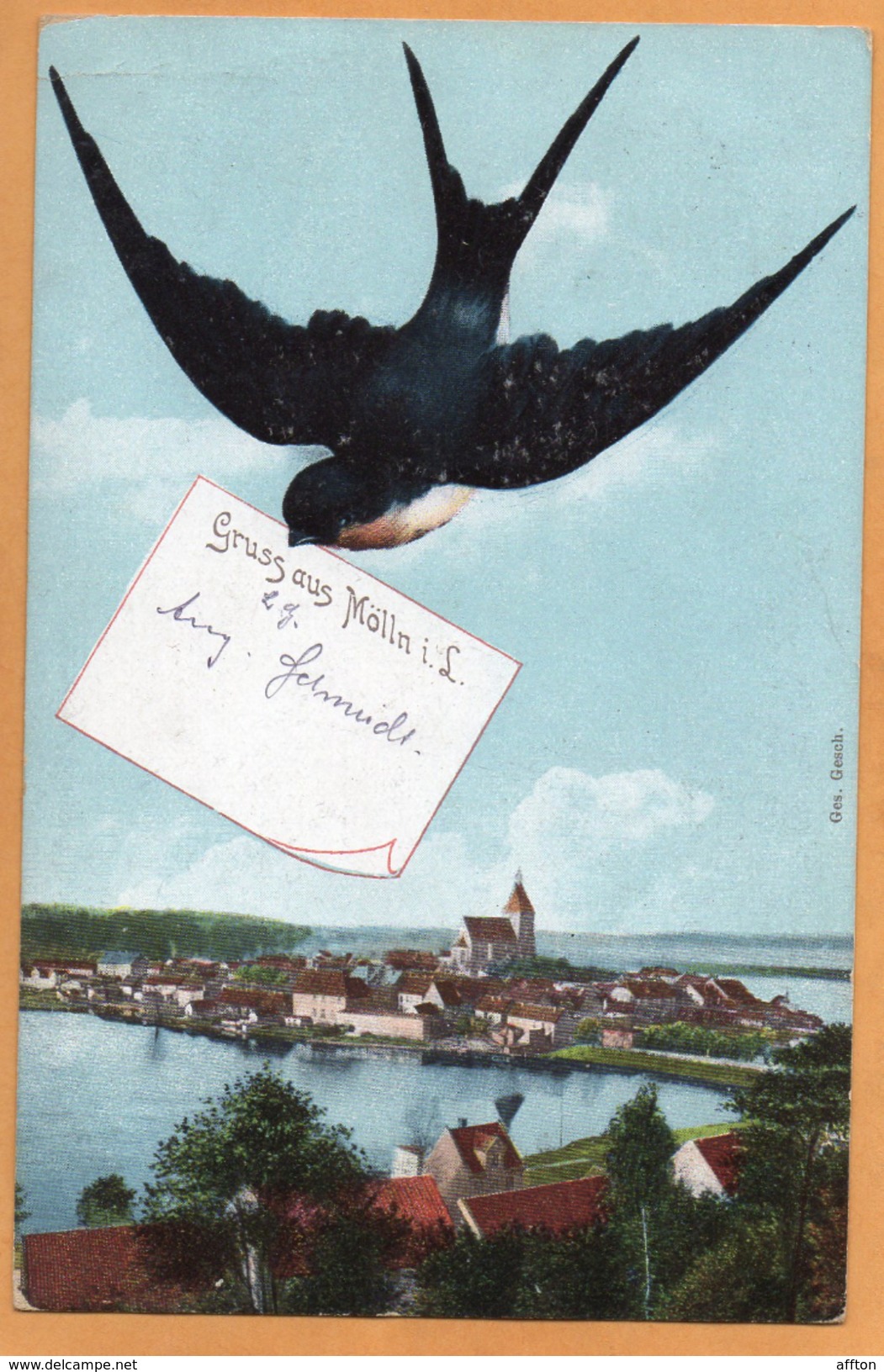 Molln Moelln I Lauenburg 1912 Postcard - Moelln