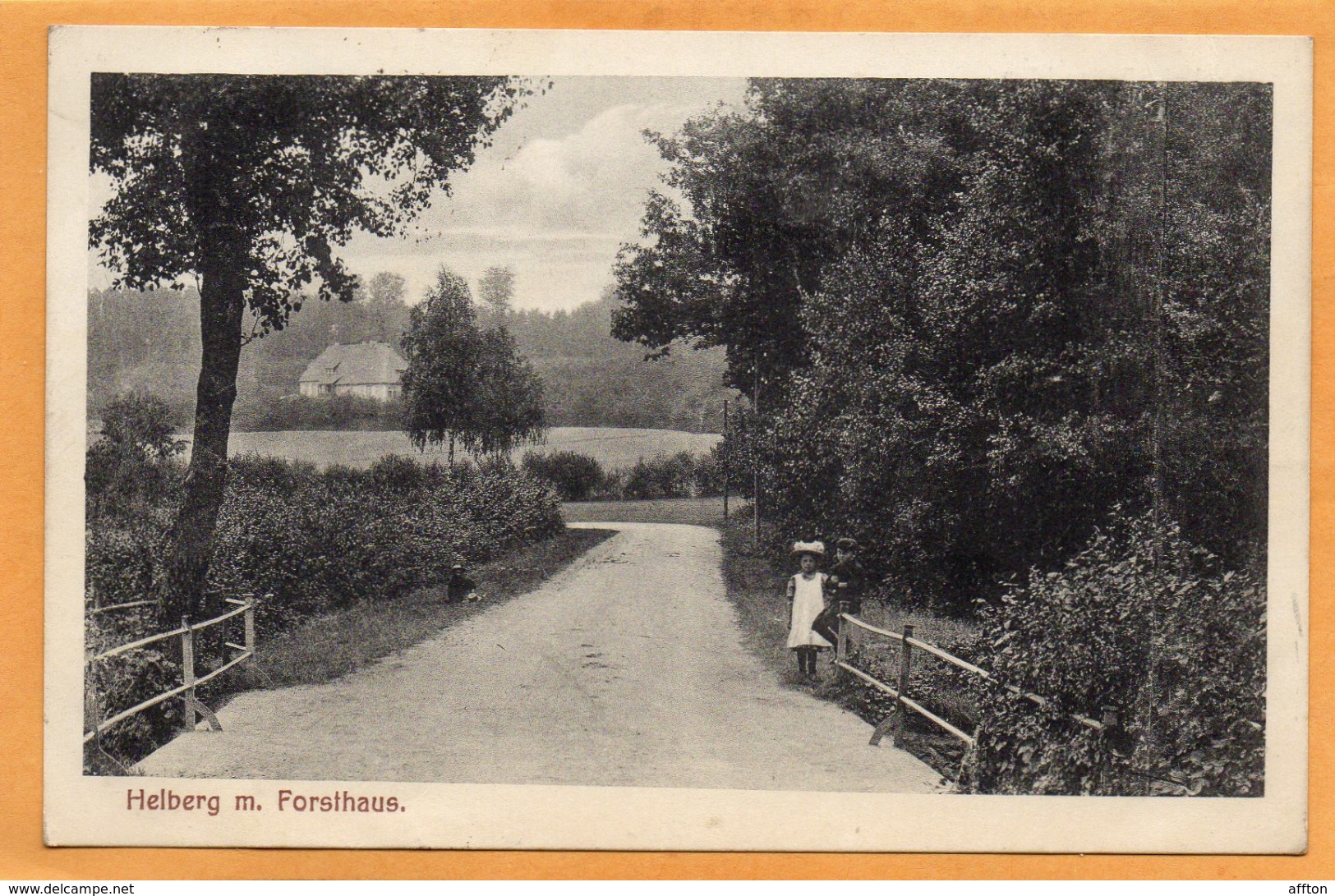 Buchen Bahnhof Helberg 1918 Postcard - Buchen