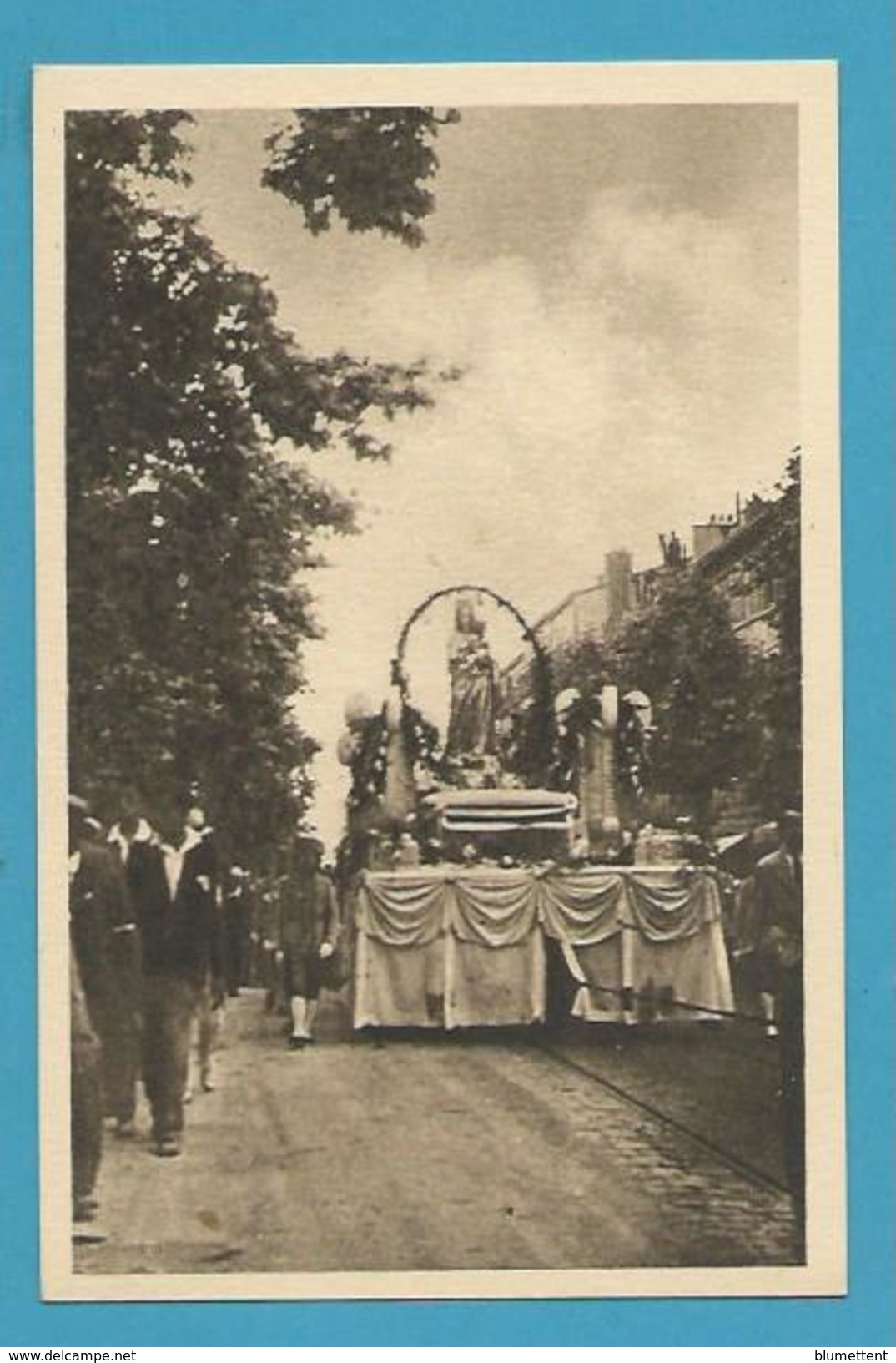 CPSM - N-D. De La Garde Fêtes Du Couronnement De 1931 Le Char De La "Bonne Mère" MARSEILLE 13 - Notre-Dame De La Garde, Funicular Y Virgen