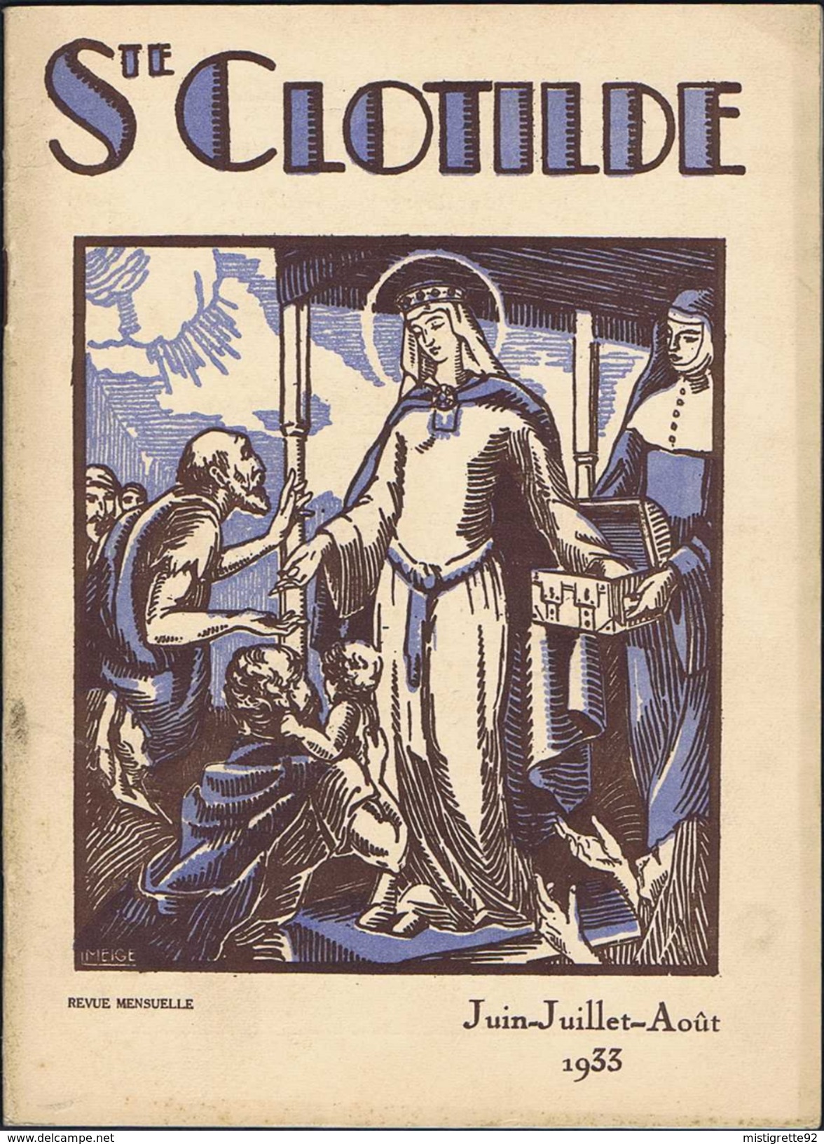 Paroisses St-Mandé 94, Paris: 2e 7e 11e 15e 17e arrt, 1932-1937 Dessin de POULBOT dans Le Vieux Batignolles Catholicisme