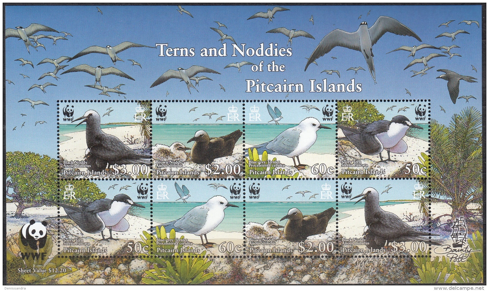 Pitcairn Islands 2007 Bloc Feuillet WWF Oiseaux Neuf ** - Pitcairn