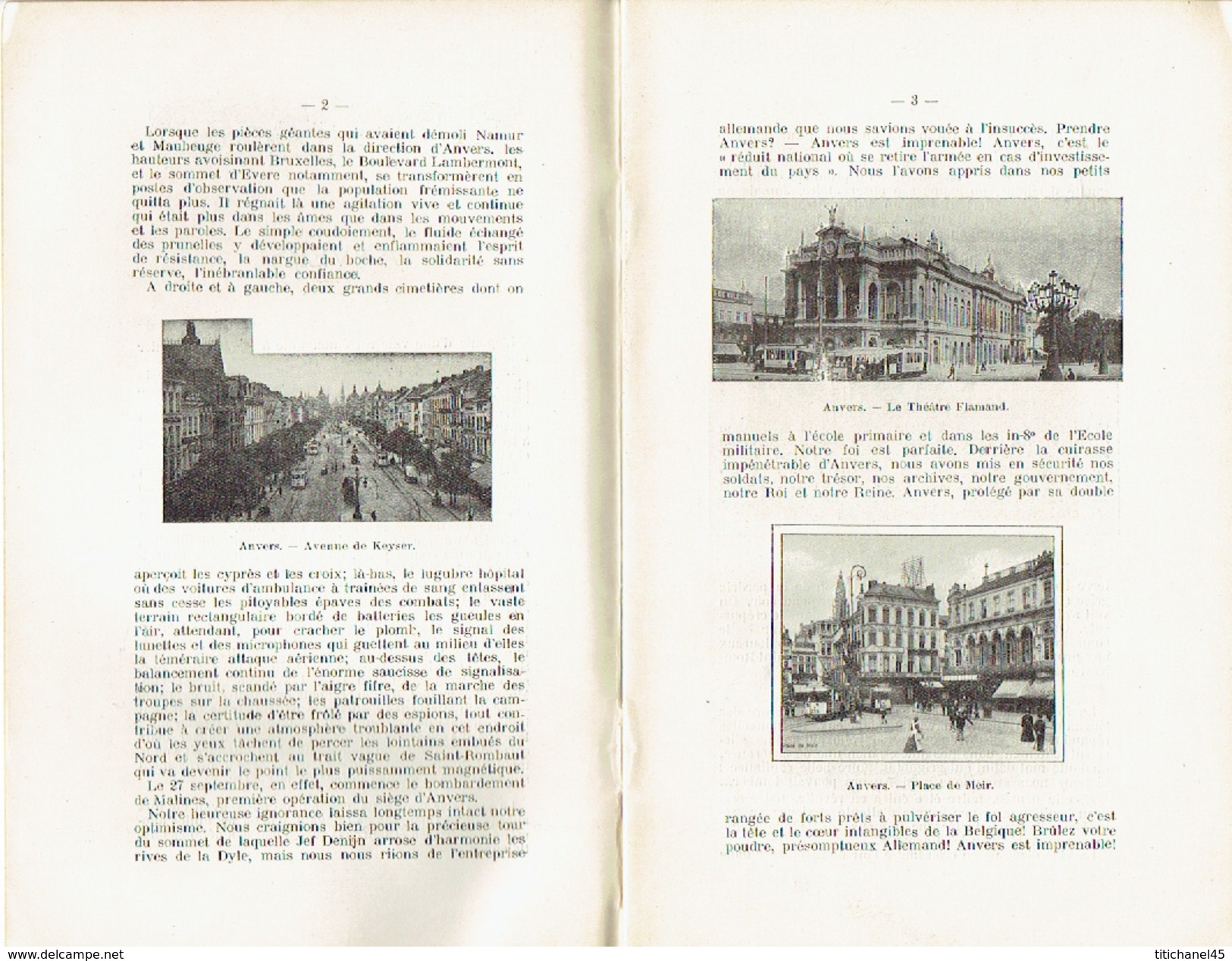 Ligue Patriotique Du Tourisme (vers 1920) ANVERS Par H. STIERNET - LIERRE Par A.-J.-J. DELEN - LA CAMPINE ANVERSOISE - Belgique