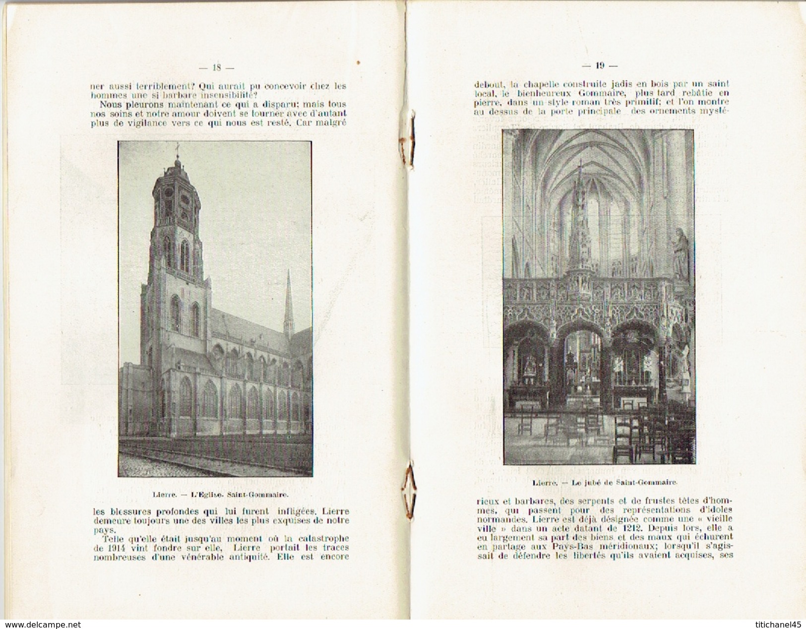 Ligue Patriotique du Tourisme (vers 1920) ANVERS par H. STIERNET - LIERRE par A.-J.-J. DELEN - LA CAMPINE ANVERSOISE