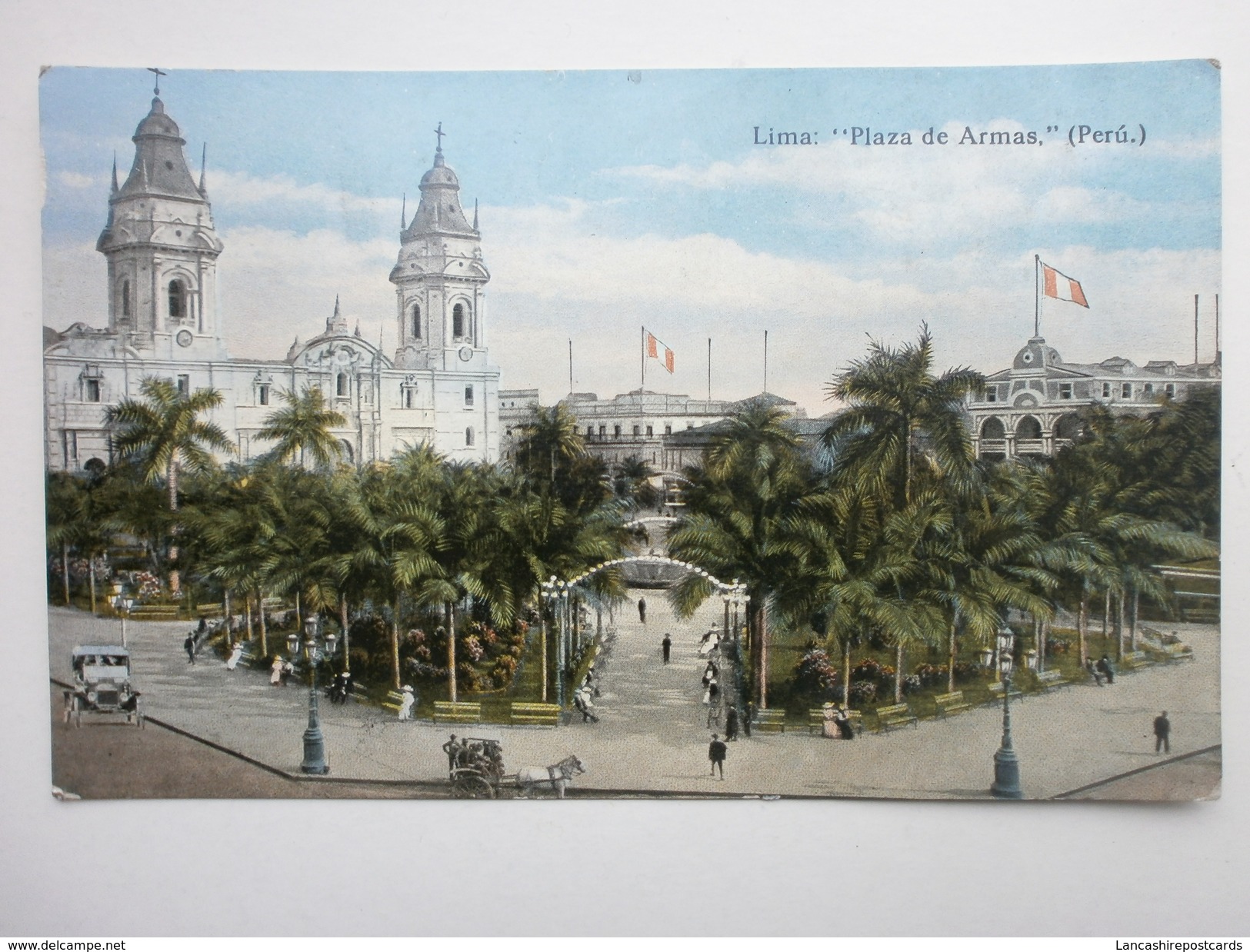 Postcard Lima Plaza De Armas Peru By Luis Sablich Callao My Ref B1513 - Peru