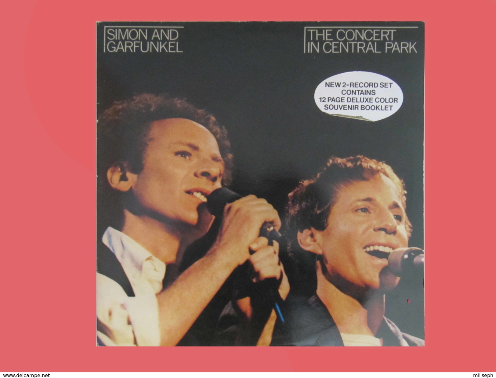 SIMON AND GARFUNKEL - The Concert In Central Park - Double Album - 12 Pages Souvenir Booklet - 1981     (4297) - Disco, Pop
