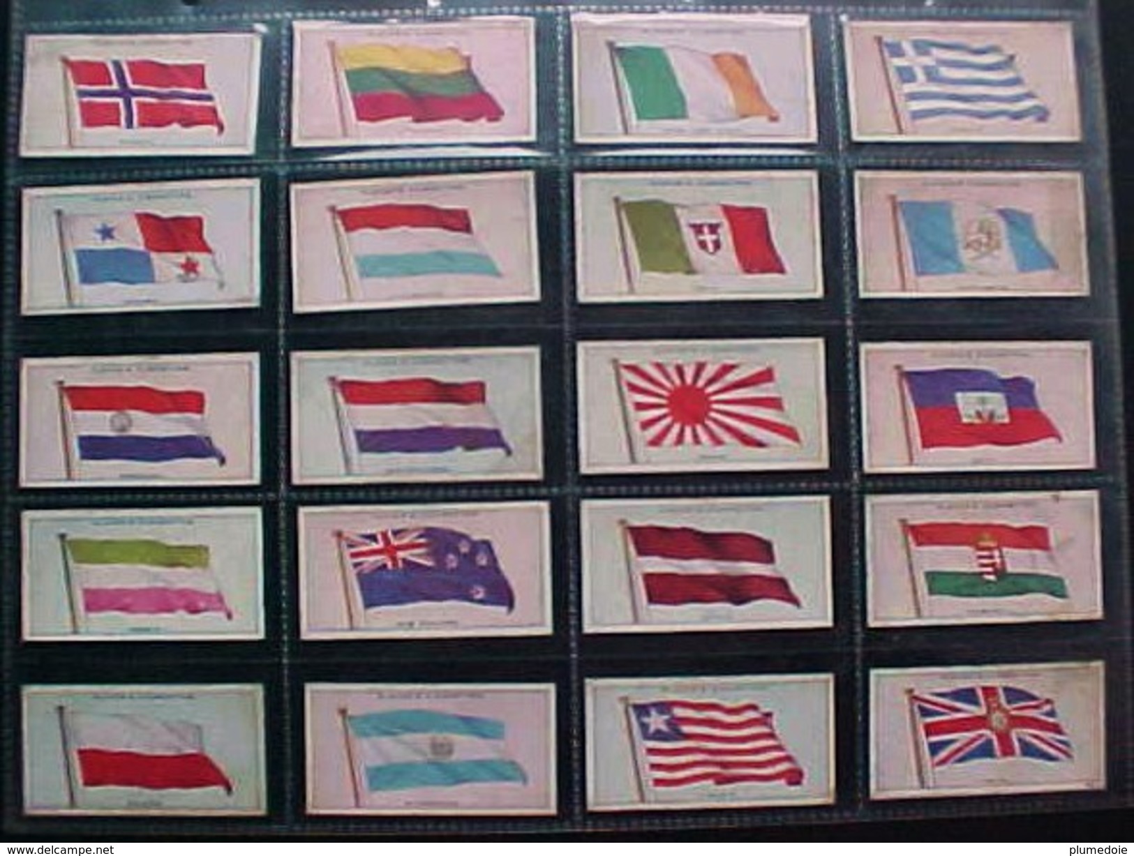 lot de 39 cartes CHROMOS  CIGARETTES PLAYER'S de 1928 , DRAPEAUX , FLAGS OF THE LEAGUE OF NATIONS, 39 cards