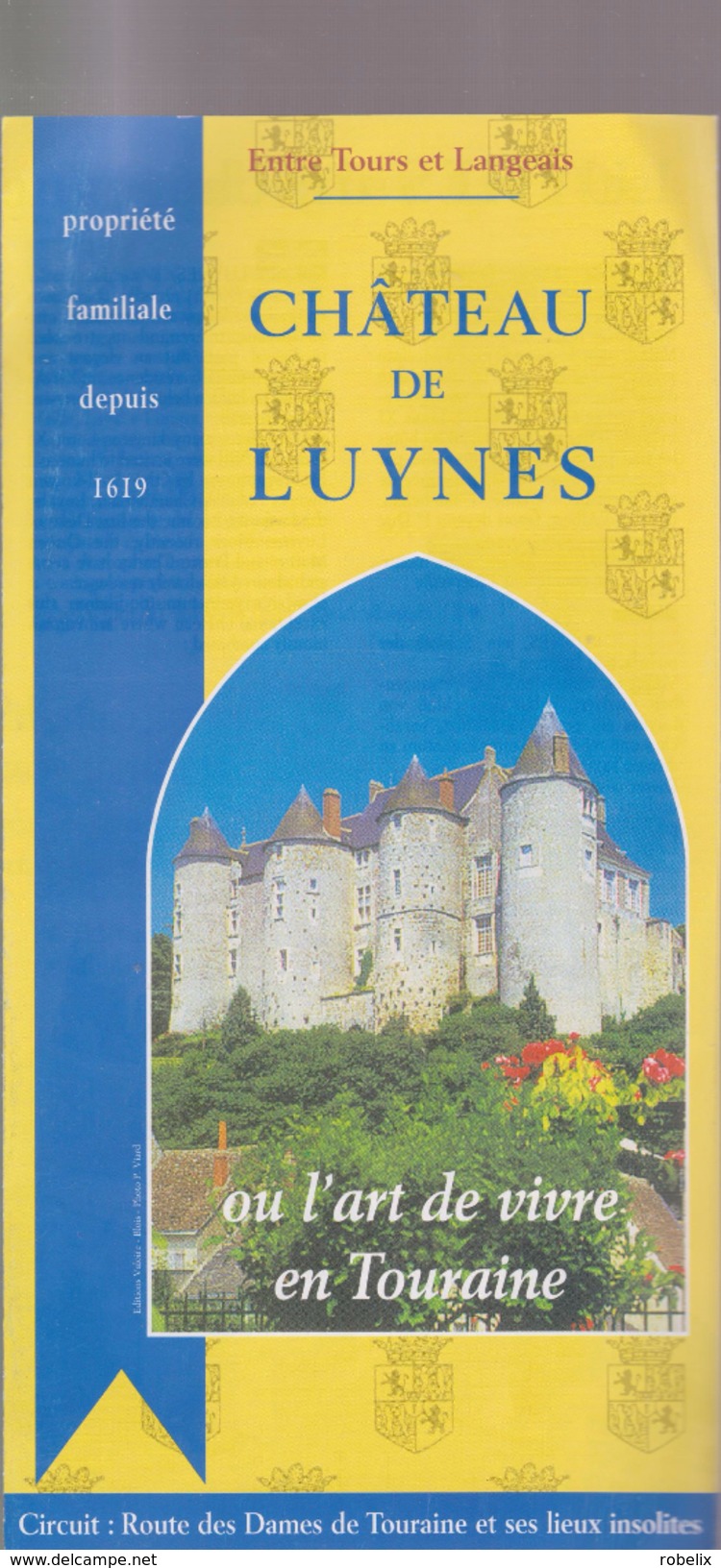 FRANCE -   Chateau De  LUYNES    (2 Scans) - Cuadernillos Turísticos