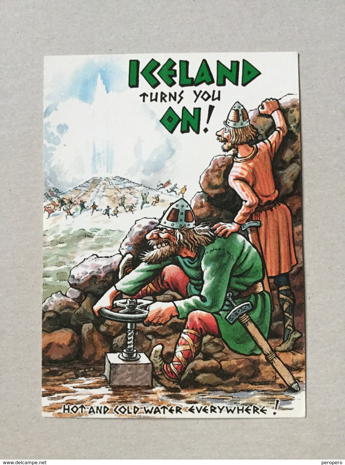 AK  ICELAND   FOLK  VIKINGS    1990's   POSTCARD - Island