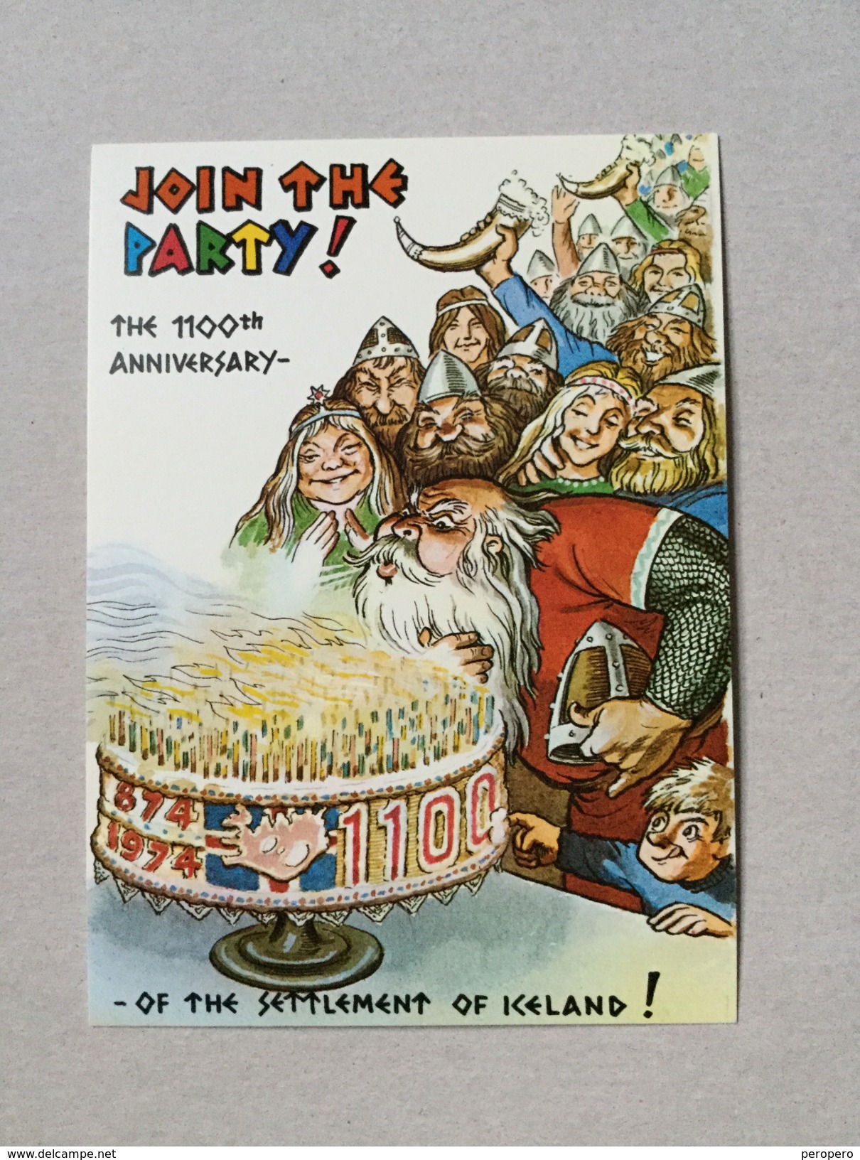 AK  ICELAND   FOLK  VIKINGS    1990's   POSTCARD - Island