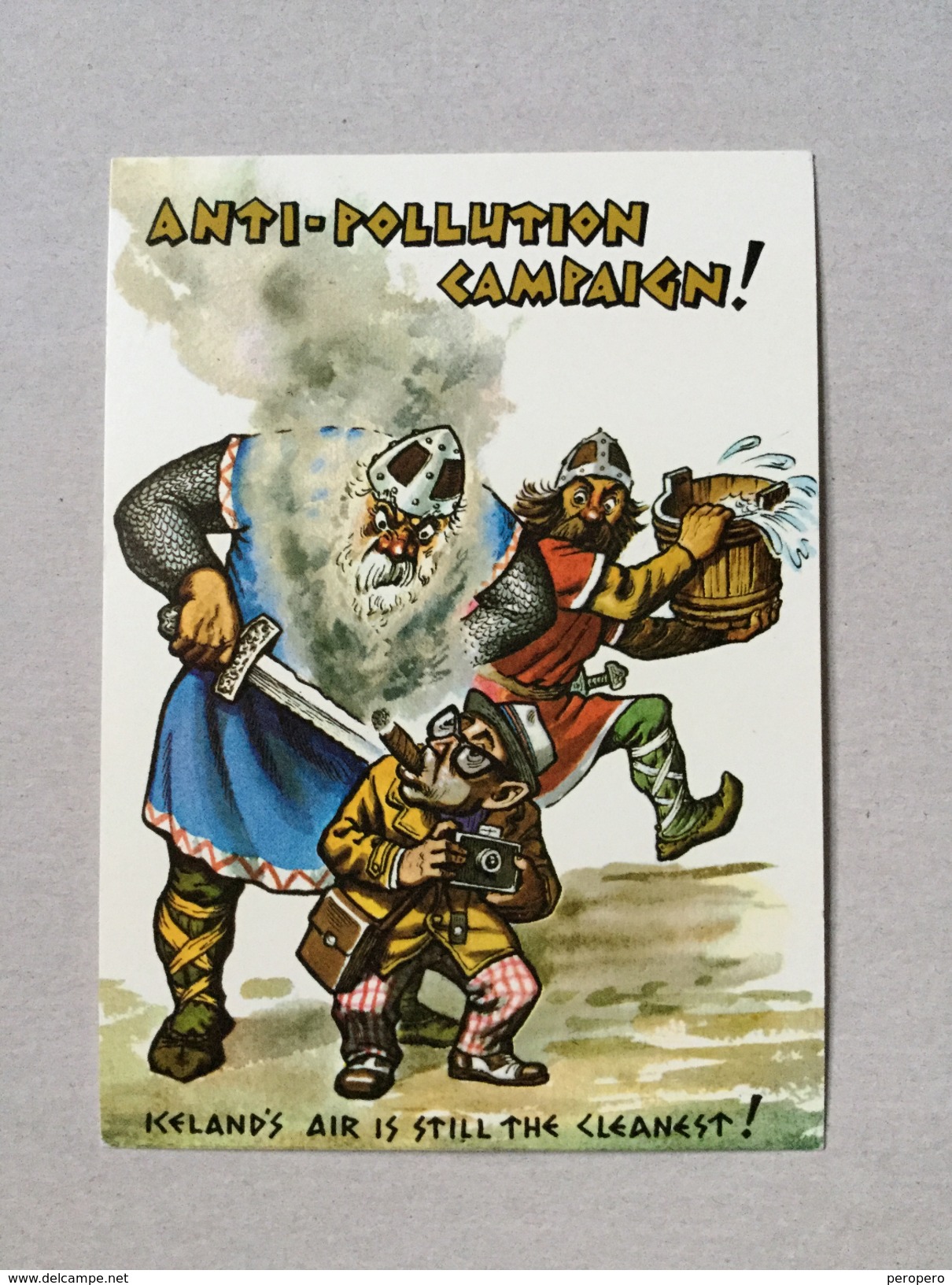 AK  ICELAND   FOLK  VIKINGS    1990's   POSTCARD - Iceland