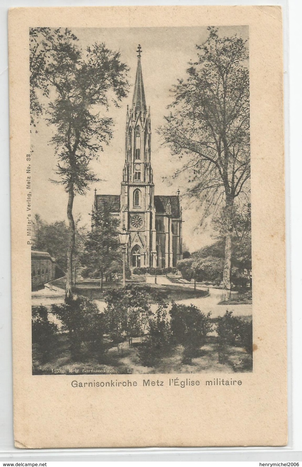 Moselle - 57 - Metz Garnisonkirche église Militaire 1919 - Metz