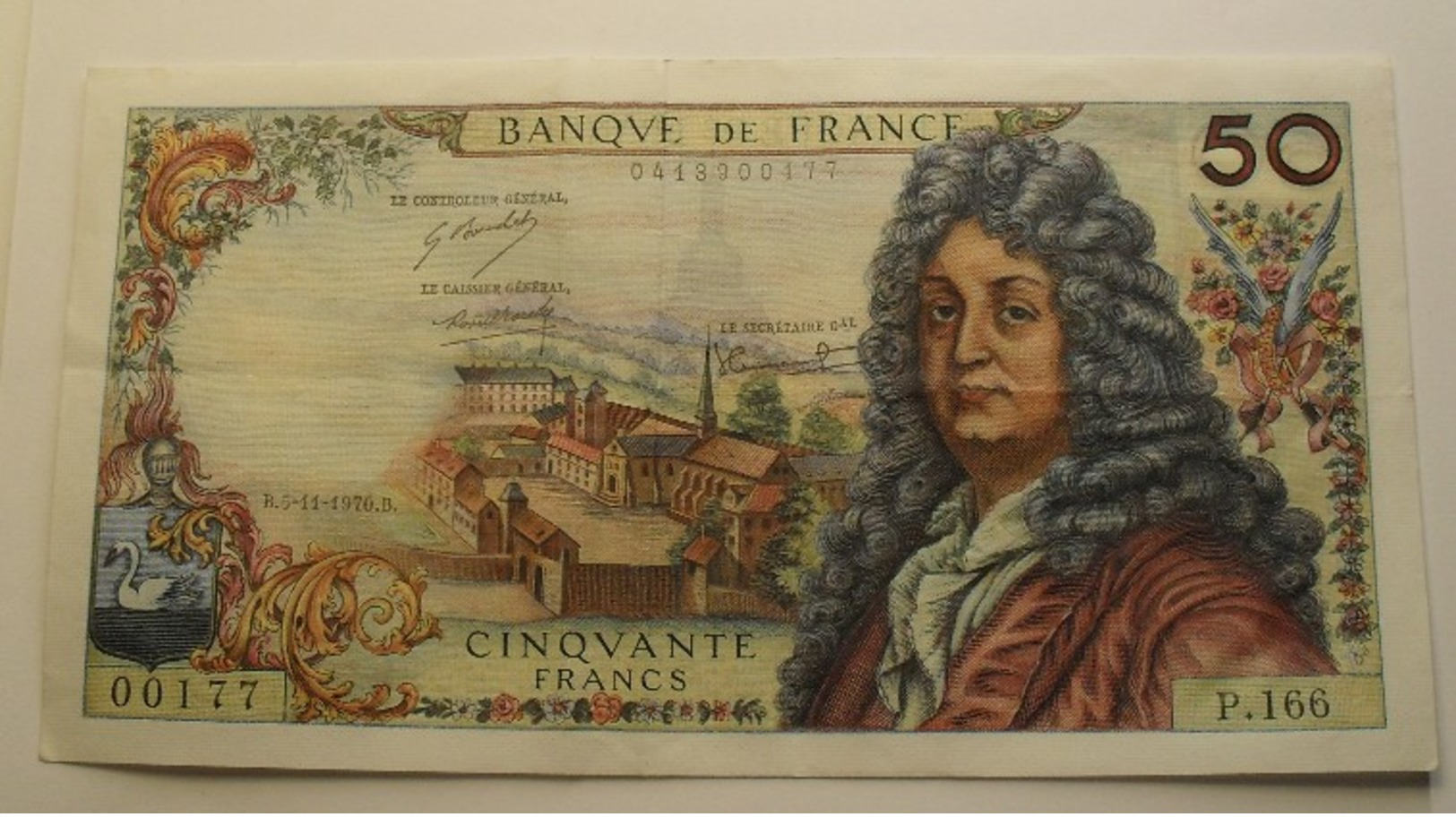 1970 - France - CINQUANTE FRANCS, RACINE, B.5-11-1970.B.  P.166  00177 - 50 F 1962-1976 ''Racine''