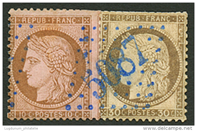 10c(pd) + 30c CERES(pd) Obl. GC Bleu 5087 D' IBRAILA. Superbe. - Sonstige & Ohne Zuordnung