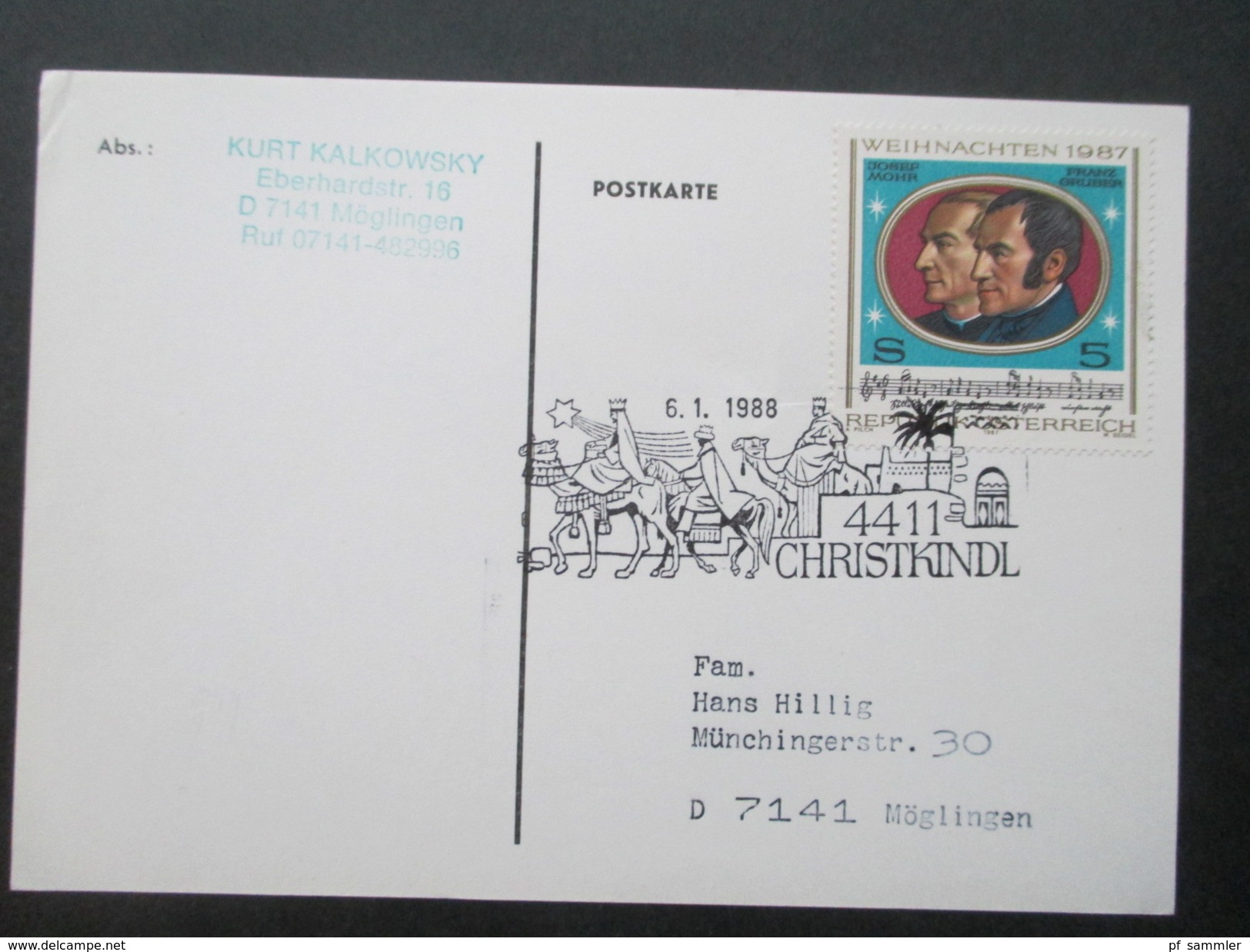 Österreich Christkindl 1982 - 1995 mit 23 Belegen / Sonderstempel! Verschiedene Stempel. Weihnachten!