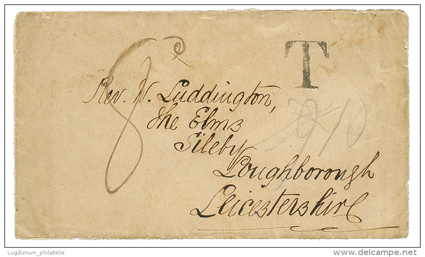 FERNANDO-POO - PRECURSOR : 1879 "8" Tax Marking + "T" On Envelope With Full Text Datelined "FERNANDO-POO" To GREAT BRITA - Sonstige & Ohne Zuordnung
